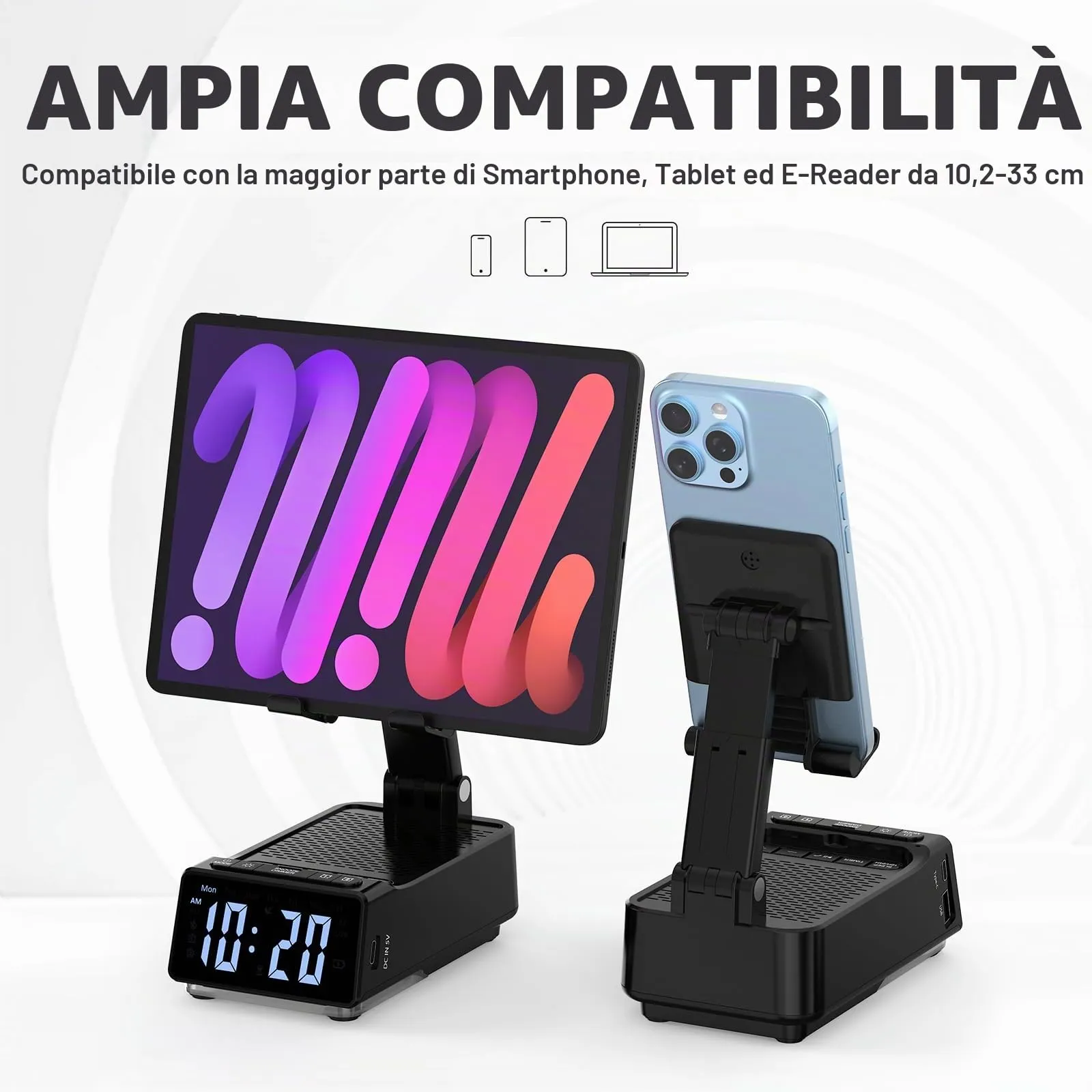 ZOOI Regalo Uomo, 6 in 1 Altoparlante Bluetooth con Supporto - immagine 6