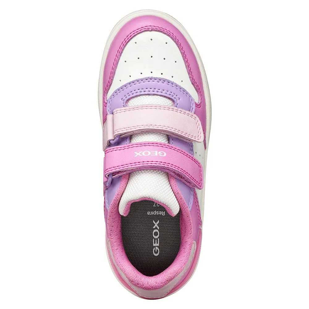 Geox J Washiba Girl B Sneaker, Dk Pink/Lilac, 32 EU - immagine 5