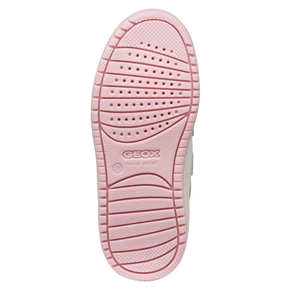 Geox J Washiba Girl B Sneaker, Crystal/LT Lilac, 25 EU - immagine 6