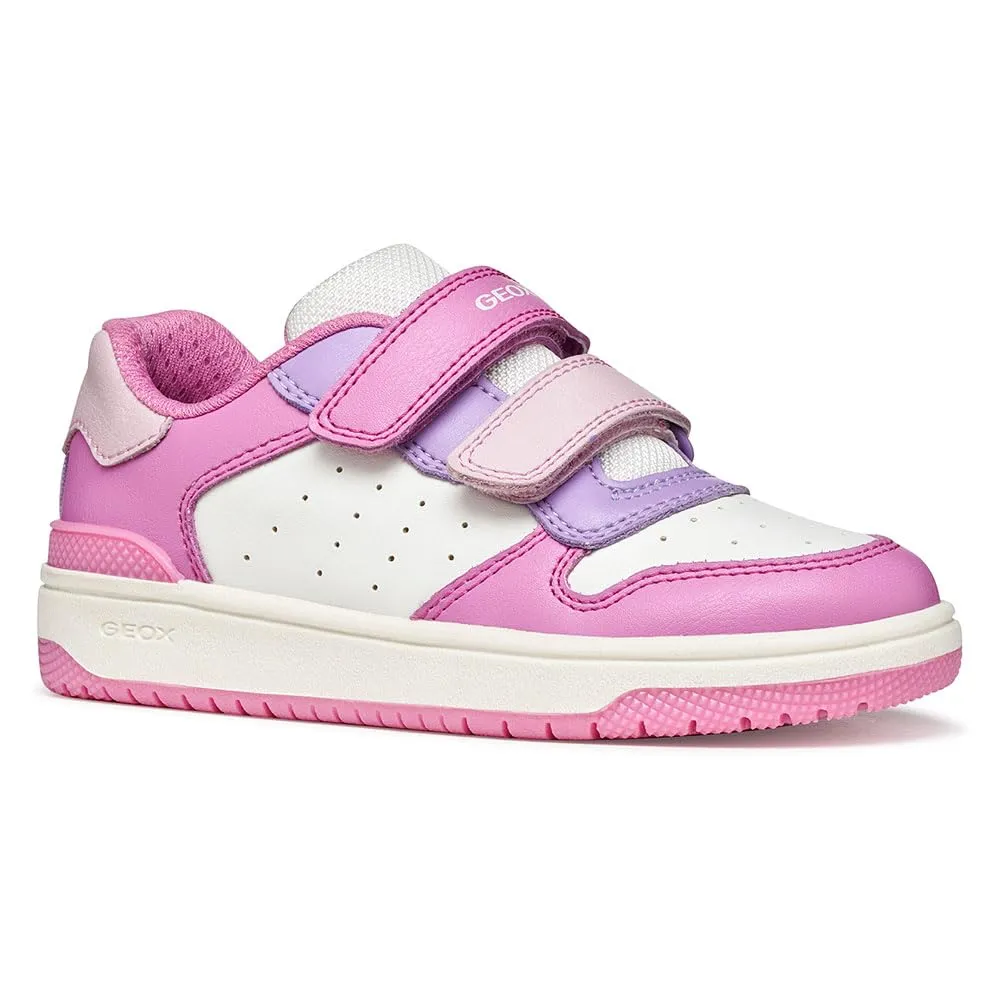 Geox J Washiba Girl B Sneaker, Dk Pink/Lilac, 34 EU - immagine 2