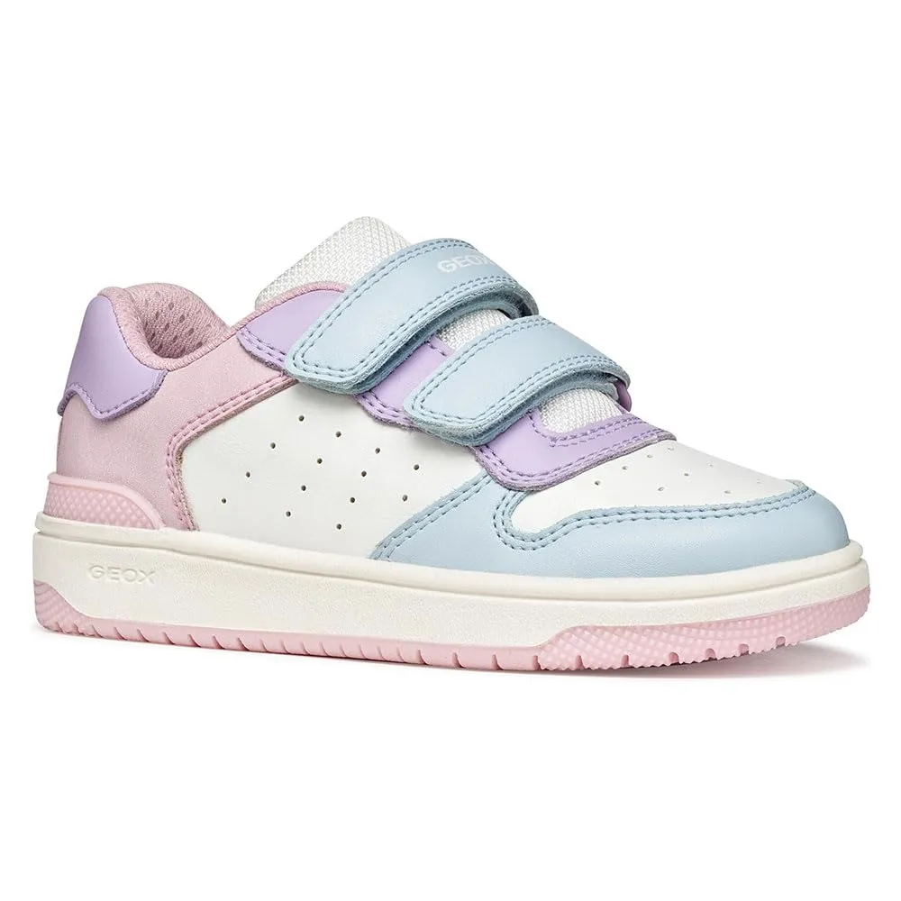 Geox J Washiba Girl B Sneaker, Crystal/LT Lilac, 33 EU - immagine 2