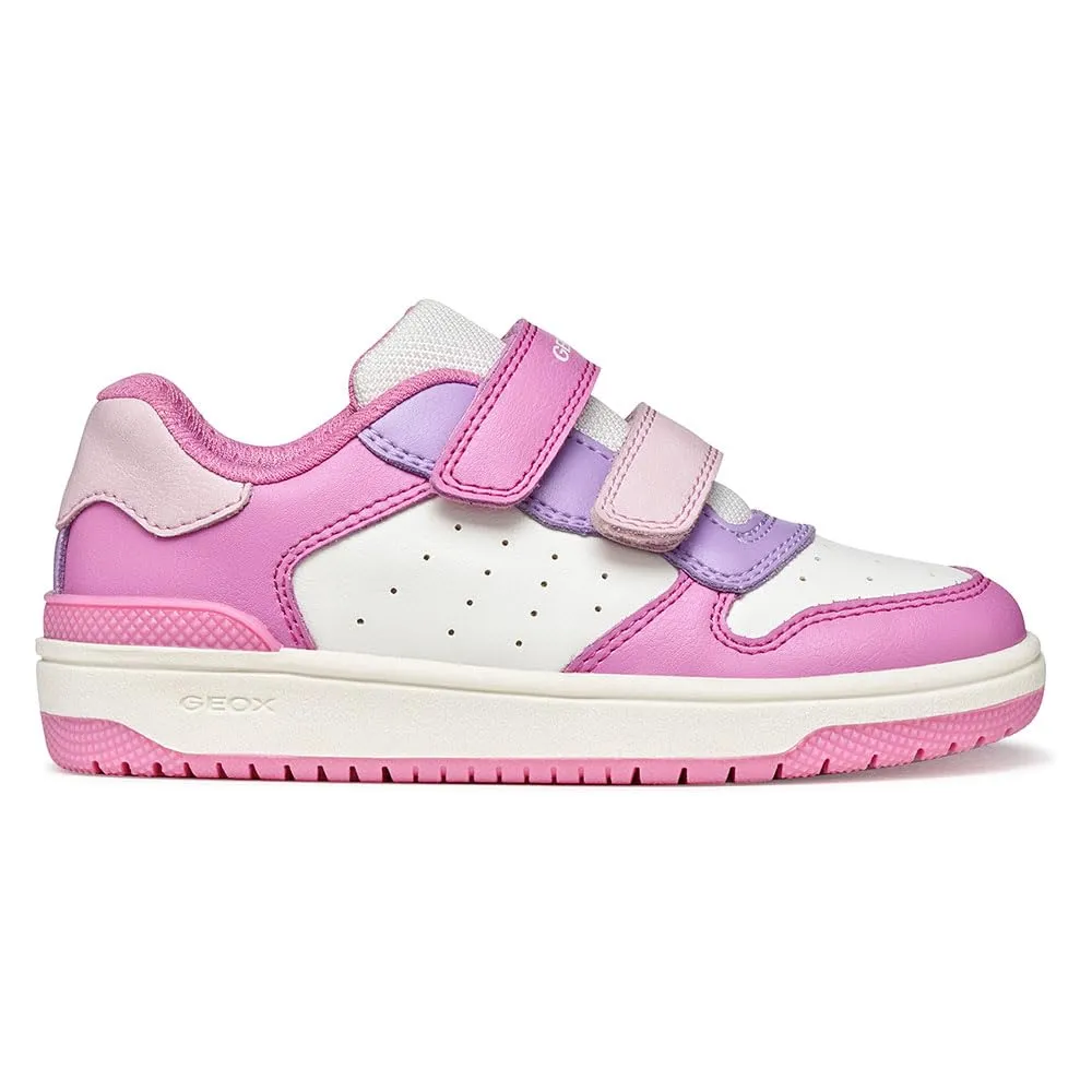 Geox J Washiba Girl B Sneaker, Dk Pink/Lilac, 29 EU - immagine 1