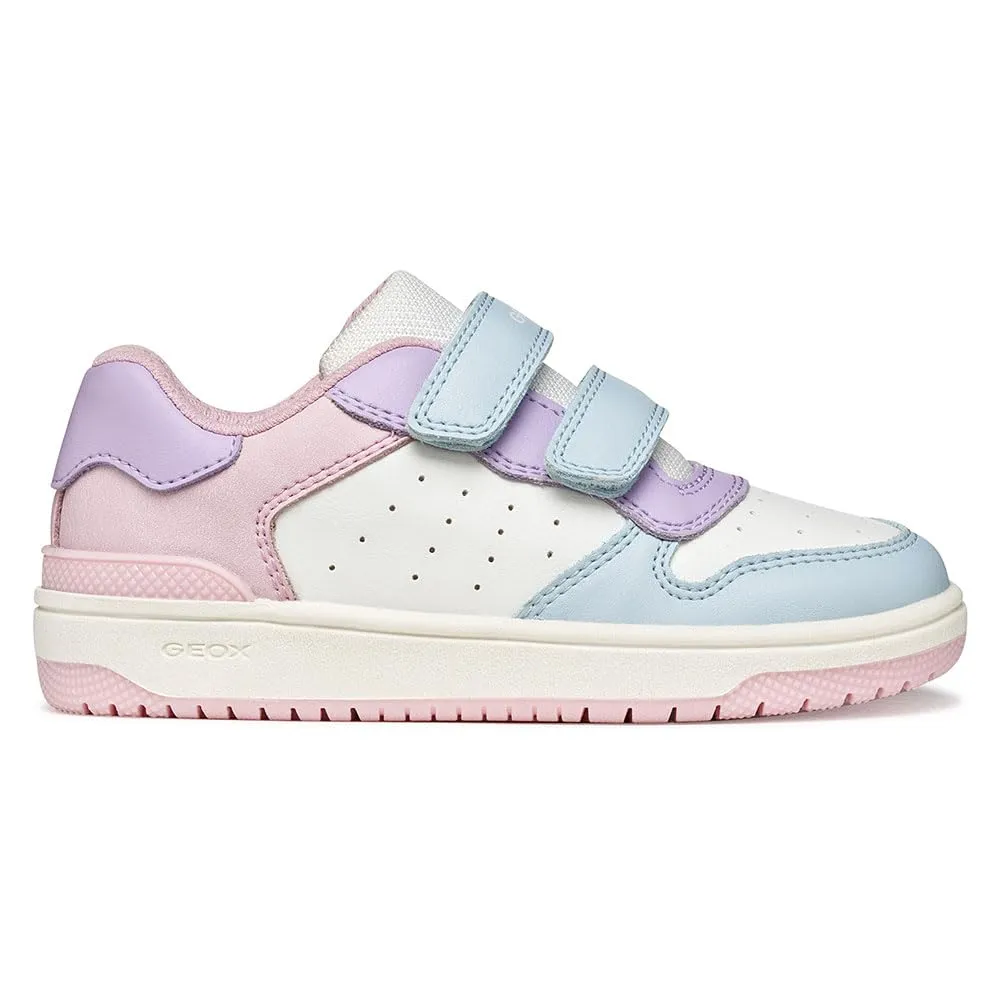 Geox J Washiba Girl B Sneaker, Crystal/LT Lilac, 38 EU - immagine 1