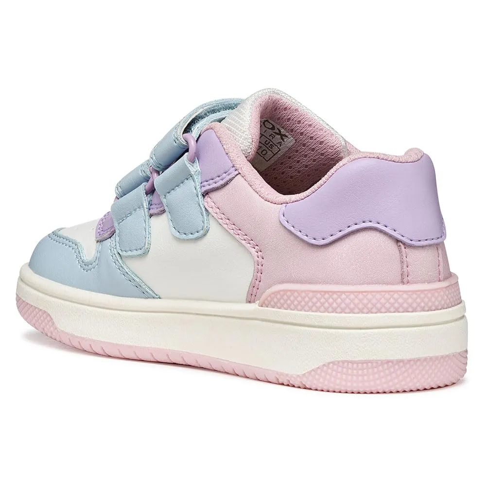 Geox J Washiba Girl B Sneaker, Crystal/LT Lilac, 38 EU - immagine 3