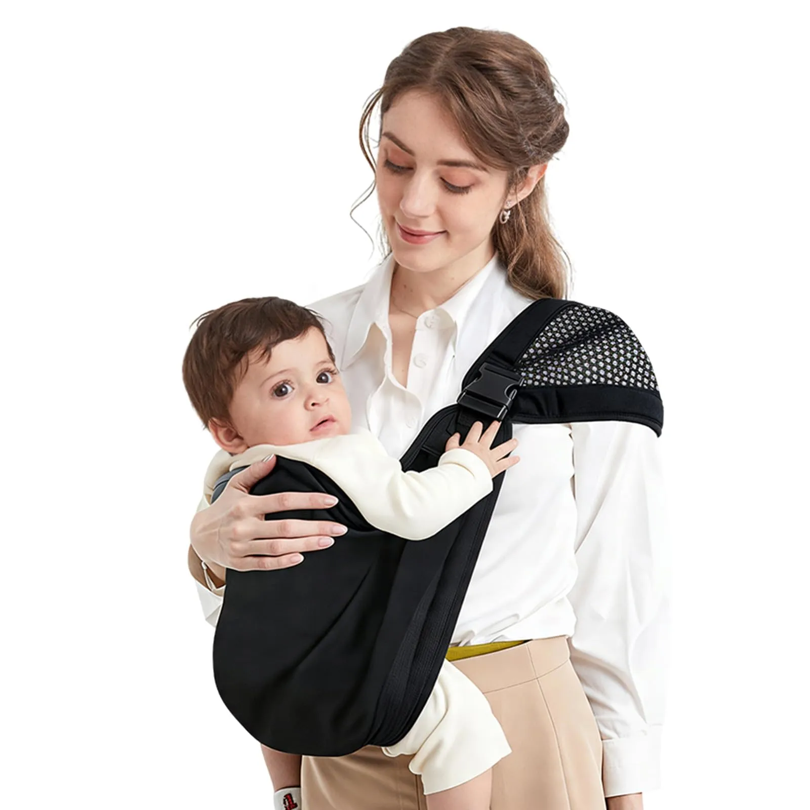 Mumgaroo Fascia Neonato Porta Bebè (da 0 a 15kg, Pieghevole 12 cm) - immagine 1