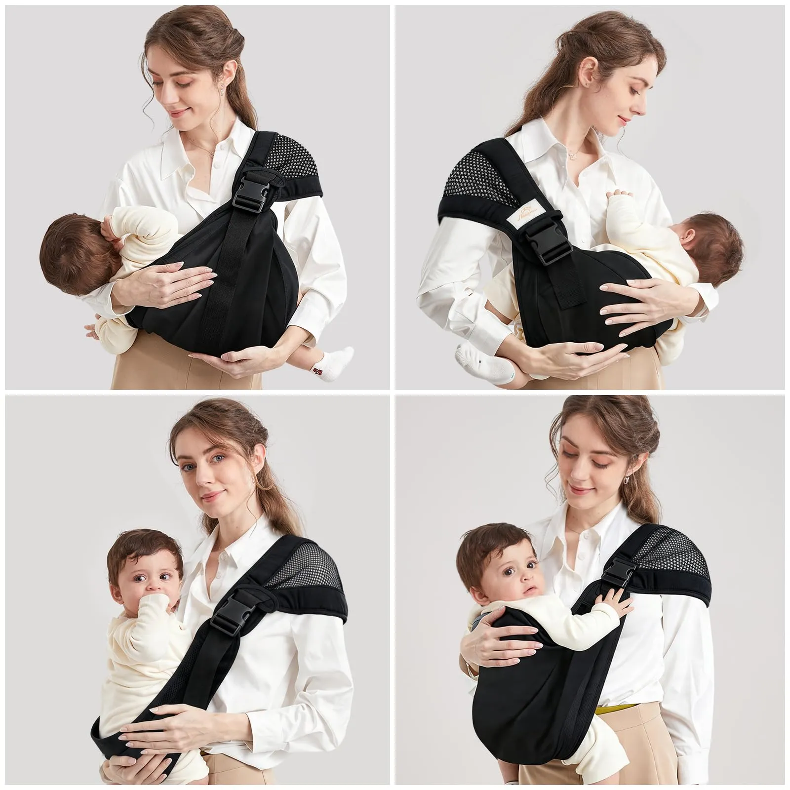 Mumgaroo Fascia Neonato Porta Bebè (da 0 a 15kg, Pieghevole 12 cm) - immagine 6