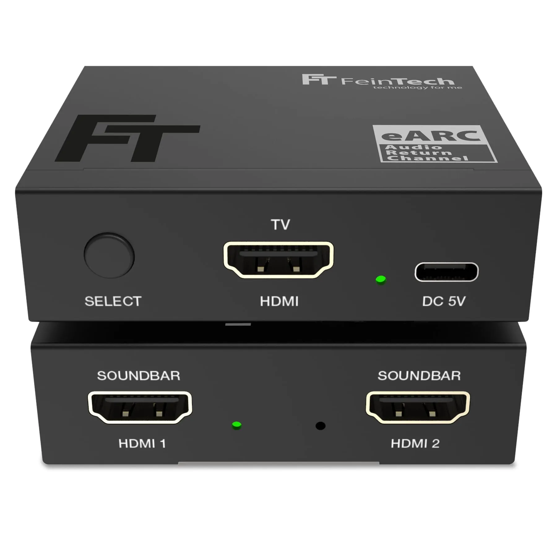 FeinTech AX421 HDMI eARC Switch 1 TV x 2 Soundbar - utilizzare 2 dispositivi audio su un televisore - immagine 1