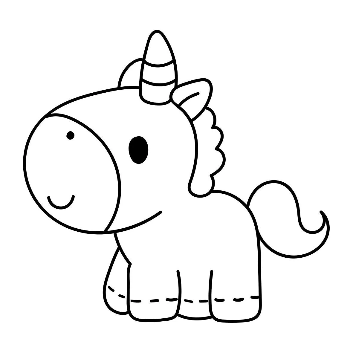 Libro da colorare 1 anno BAMBINA: Album da colorare per bambini con unicorno, sirena, principessa, bambola, animali e molti altri - immagine 4