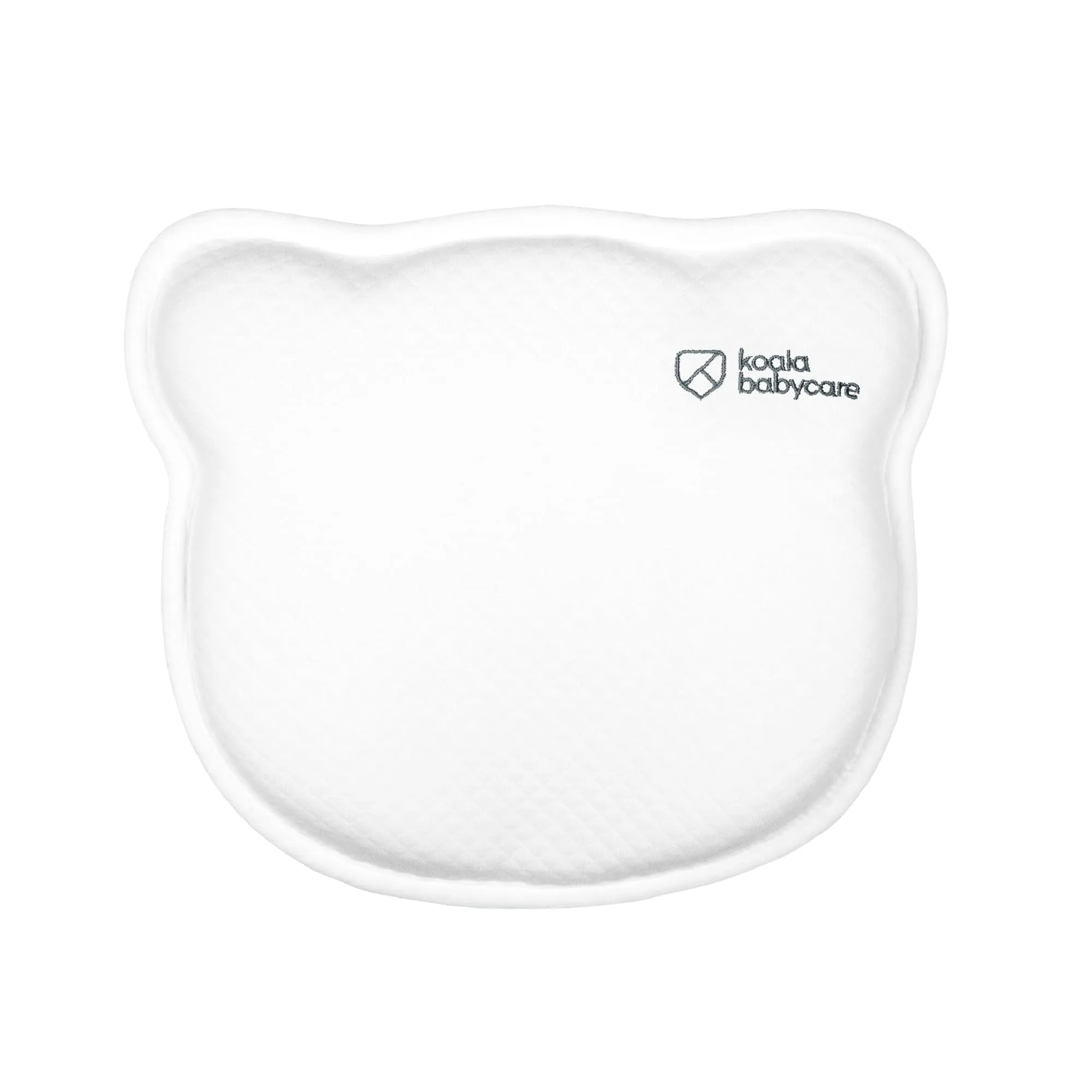 Cuscino Neonato Plagiocefalia Sfoderabile (con due Federe) per aiutare a prevenire e trattare la Testa Piatta in Memory Foam - Bianco - Design Registrato KBC® - immagine 1
