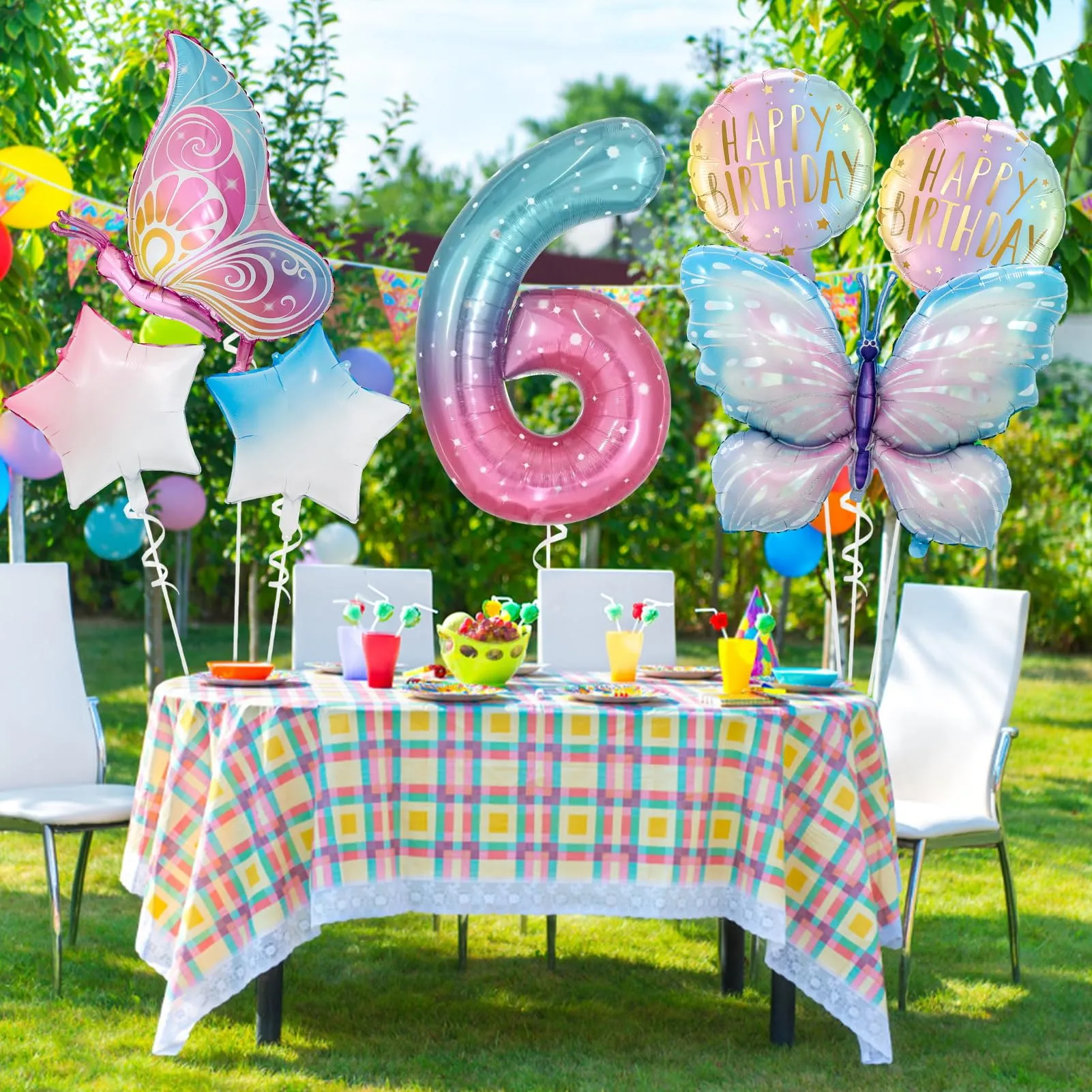 Palloncini a Farfalla Colorati, Palloncini Farfalla 6 Anni - immagine 5
