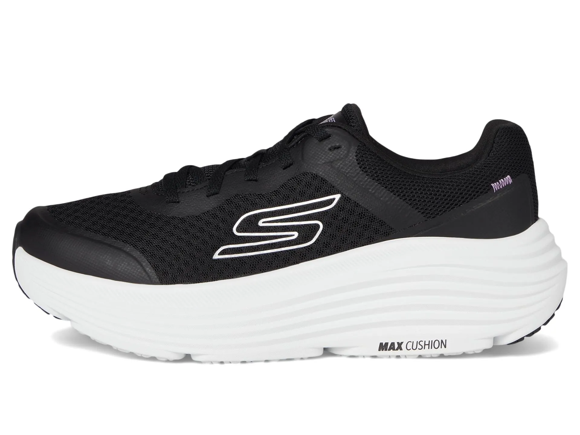 Skechers Donna Max Cushioning Endeavour Canova Trainers, Black Synthetic/White Trim, 36 EU - immagine 5