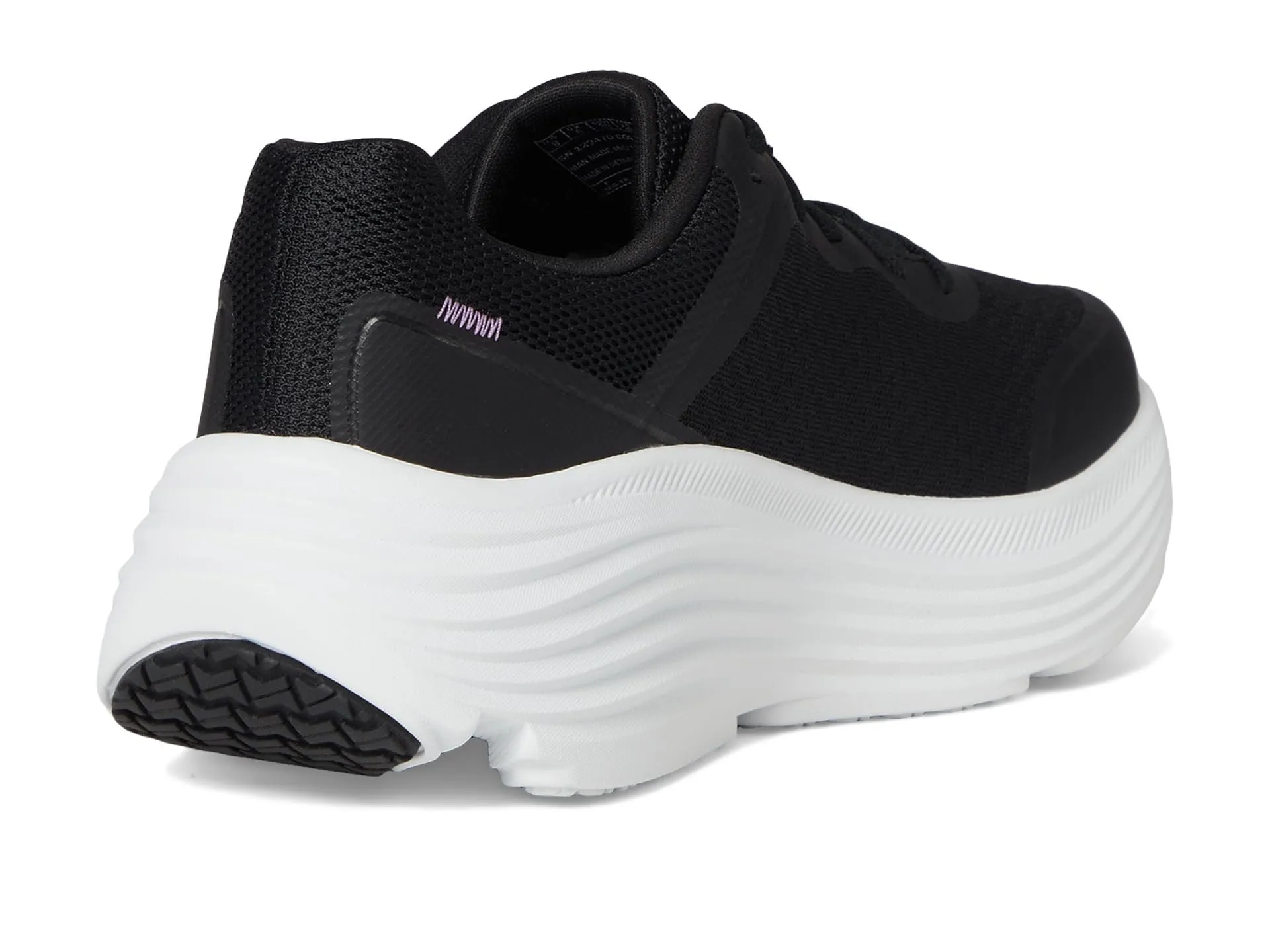 Skechers Donna Max Cushioning Endeavour Canova Trainers, Black Synthetic/White Trim, 38.5 EU - immagine 6