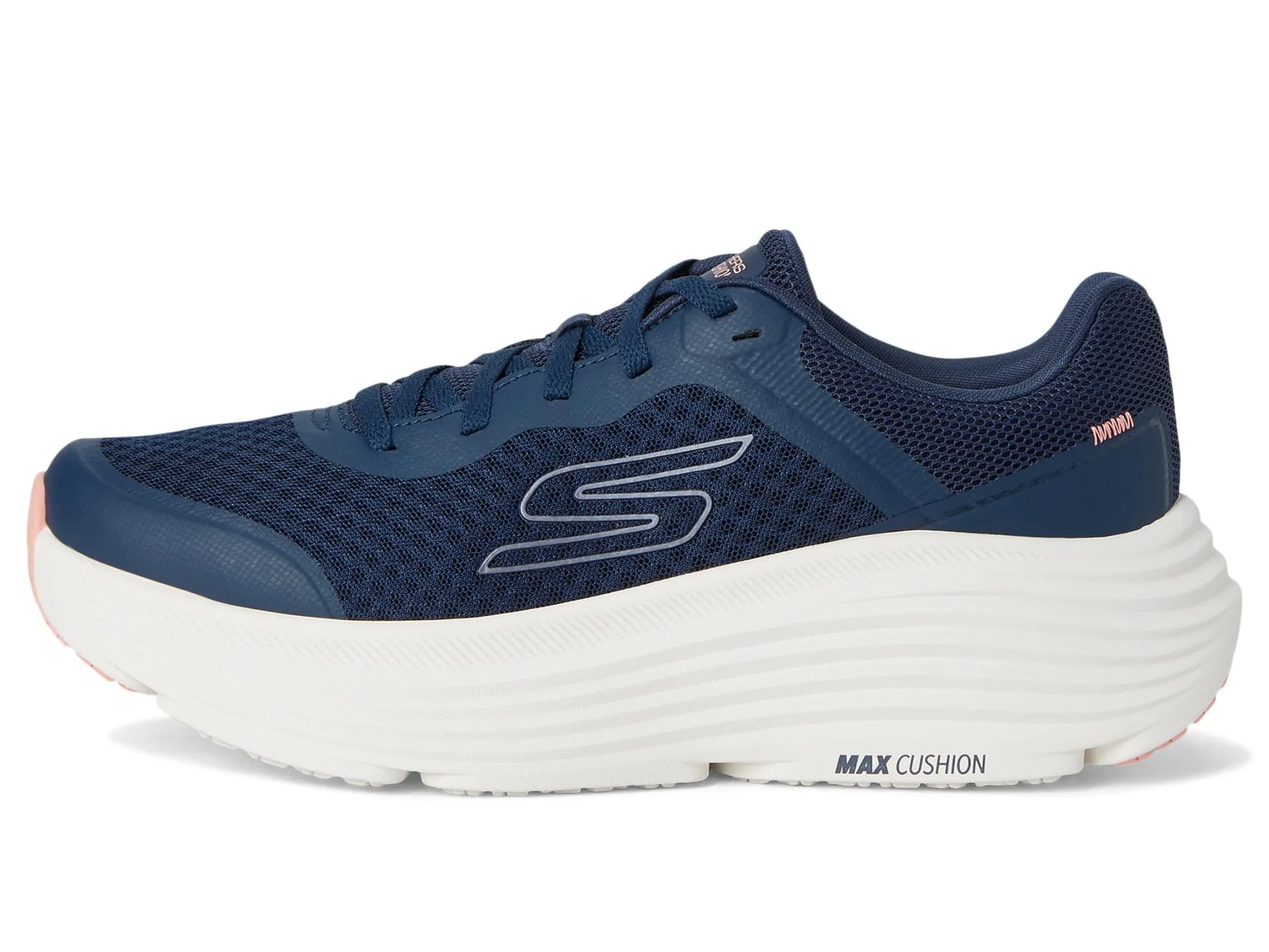 Skechers Donna Max Cushioning Endeavour Canova Trainers, Navy Synthetic Pink Trim, 38.5 EU - immagine 5