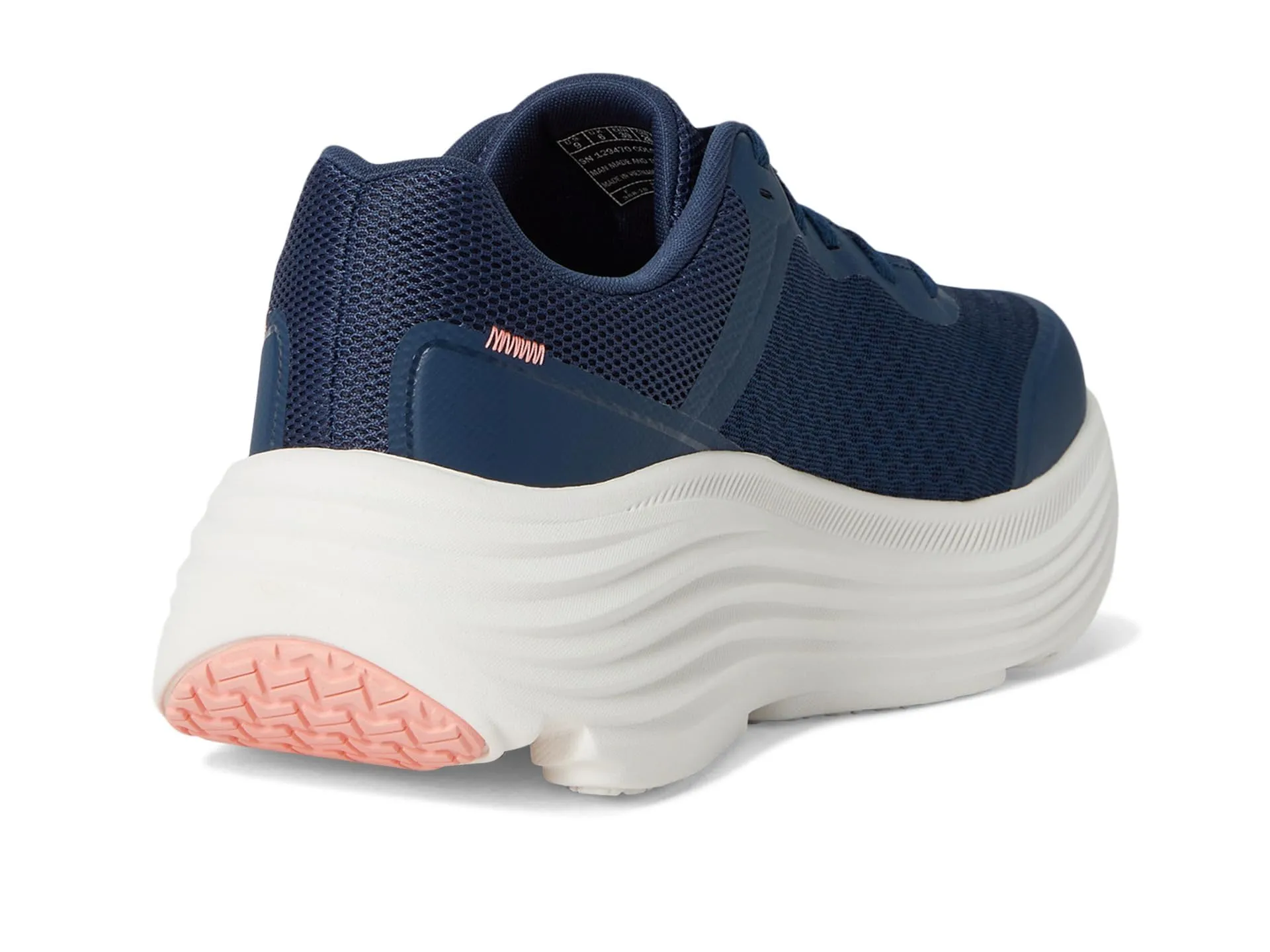 Skechers Donna Max Cushioning Endeavour Canova Trainers, Navy Synthetic Pink Trim, 38.5 EU - immagine 6