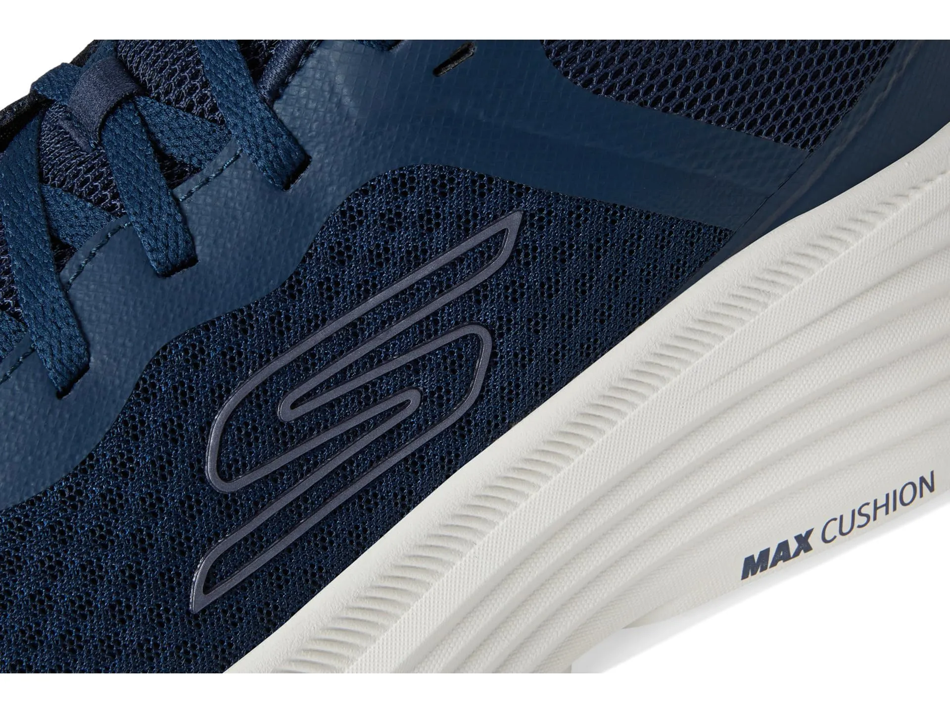 Skechers Donna Max Cushioning Endeavour Canova Trainers, Navy Synthetic Pink Trim, 38.5 EU - immagine 7