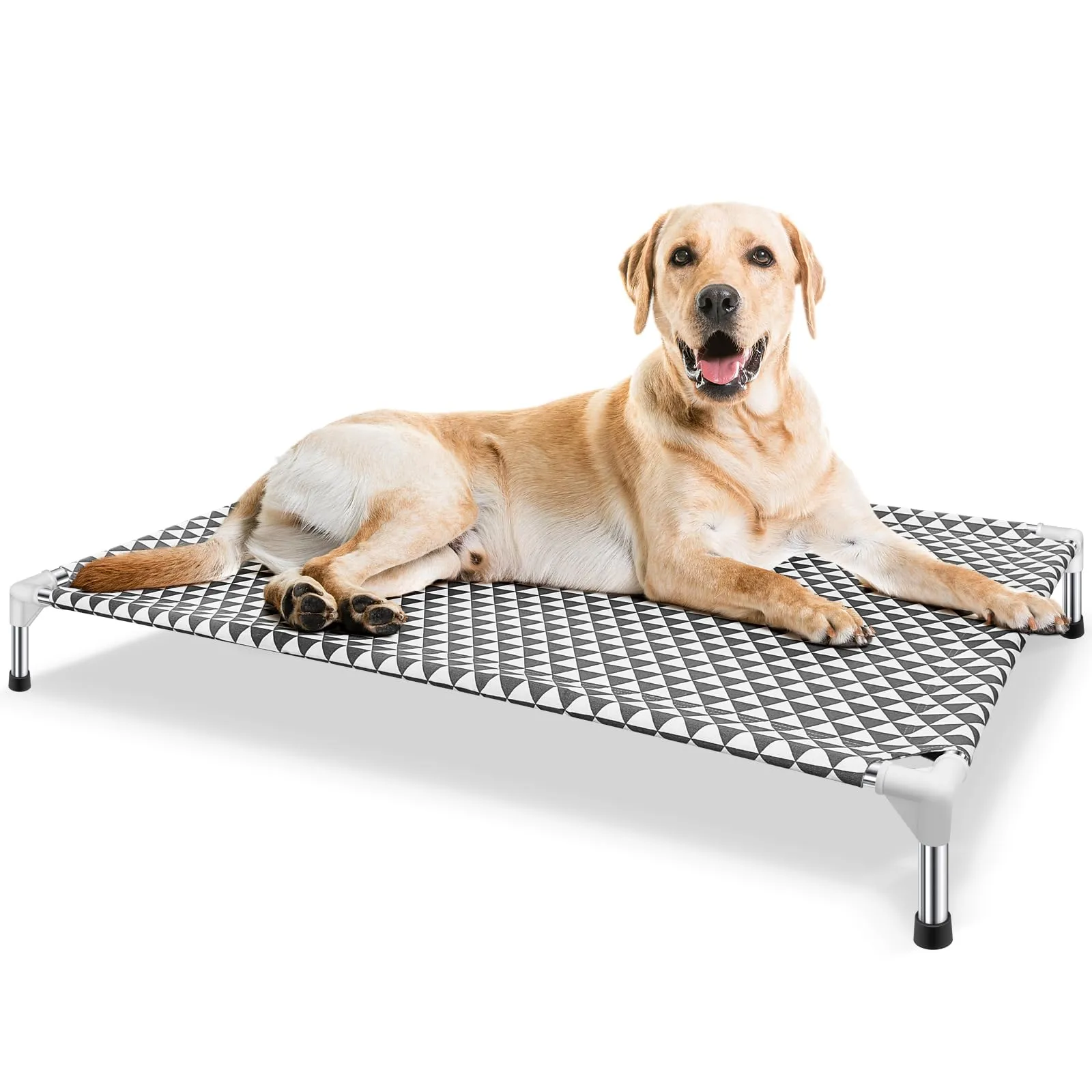 Cuccia per cani rialzata per esterni, taglia XL, in cotone, piedini antiscivolo, adatta fino a 54,4 kg - immagine 1