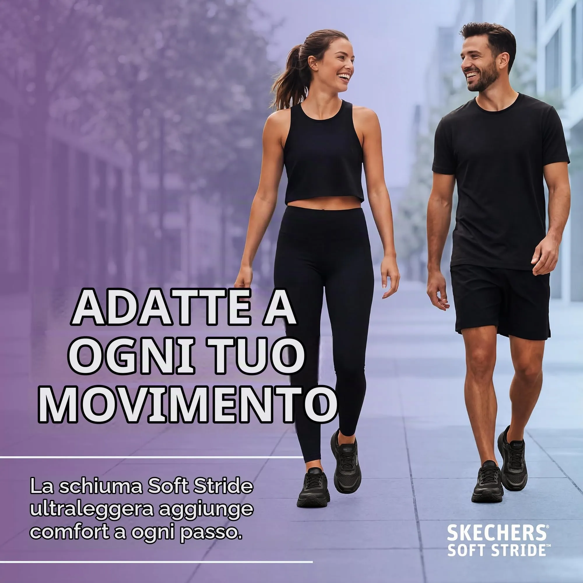 Skechers Donna Max Cushioning Endeavour Canova Trainers, Black, 40 EU Larga - immagine 6