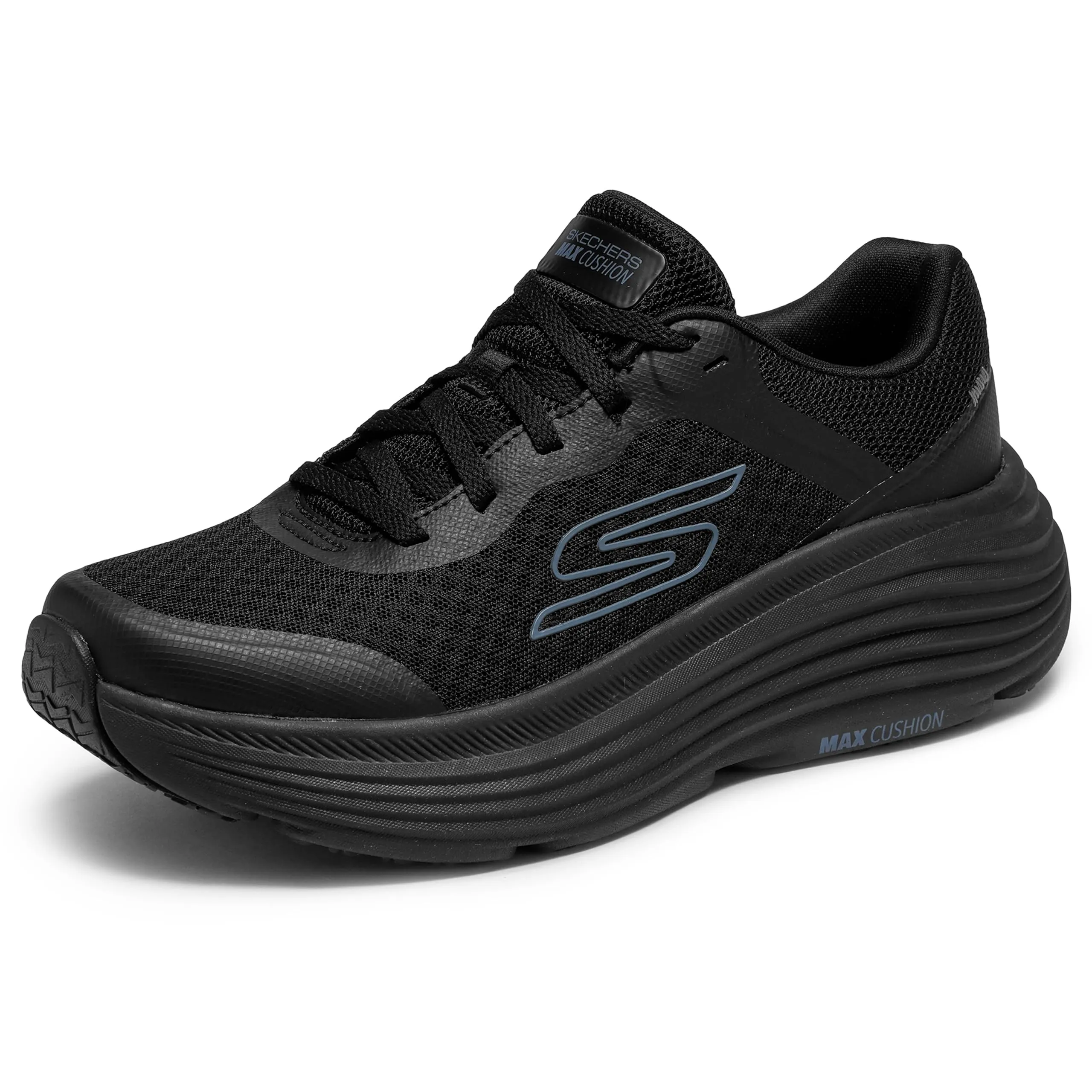 Skechers Donna Max Cushioning Endeavour Canova Trainers, Black, 36 EU Larga - immagine 8
