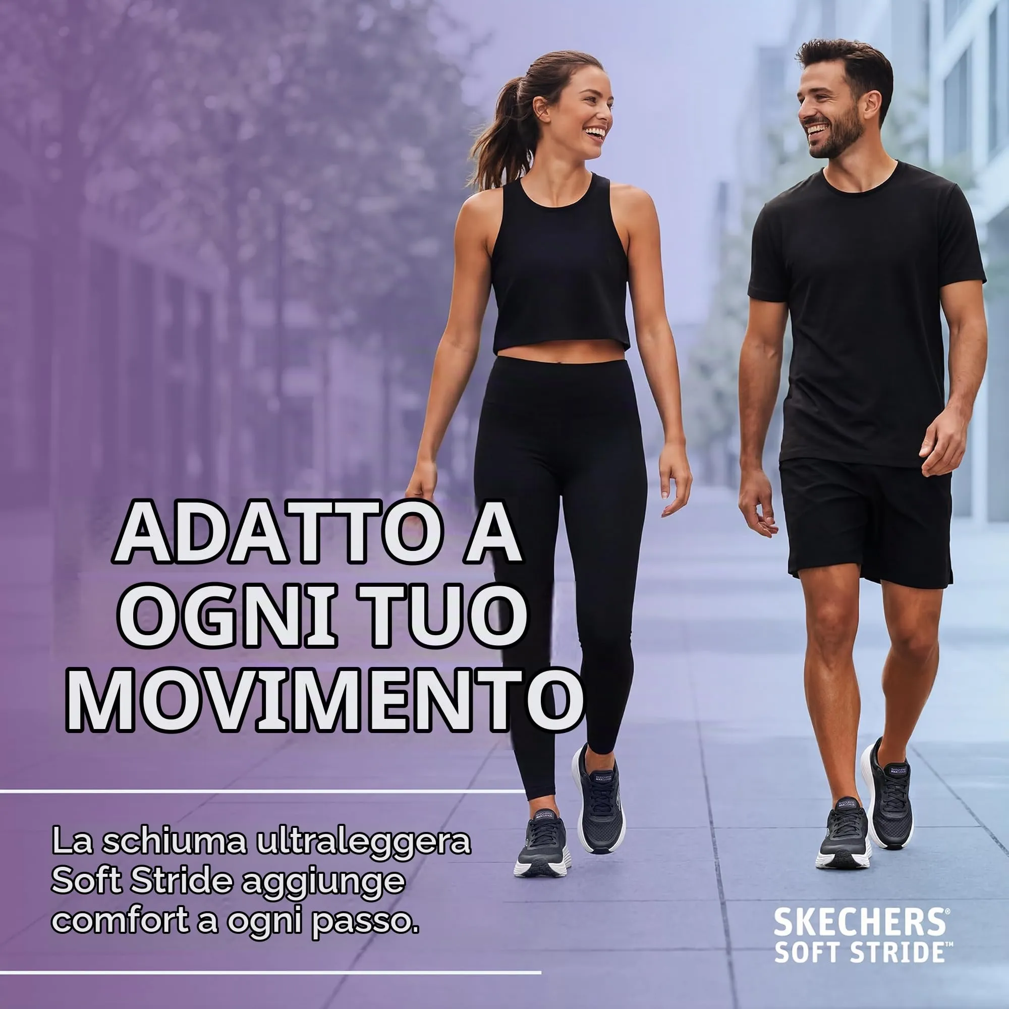Skechers Donna Max Cushioning Endeavour Canova Trainers, Black White, 36.5 EU Larga - immagine 5