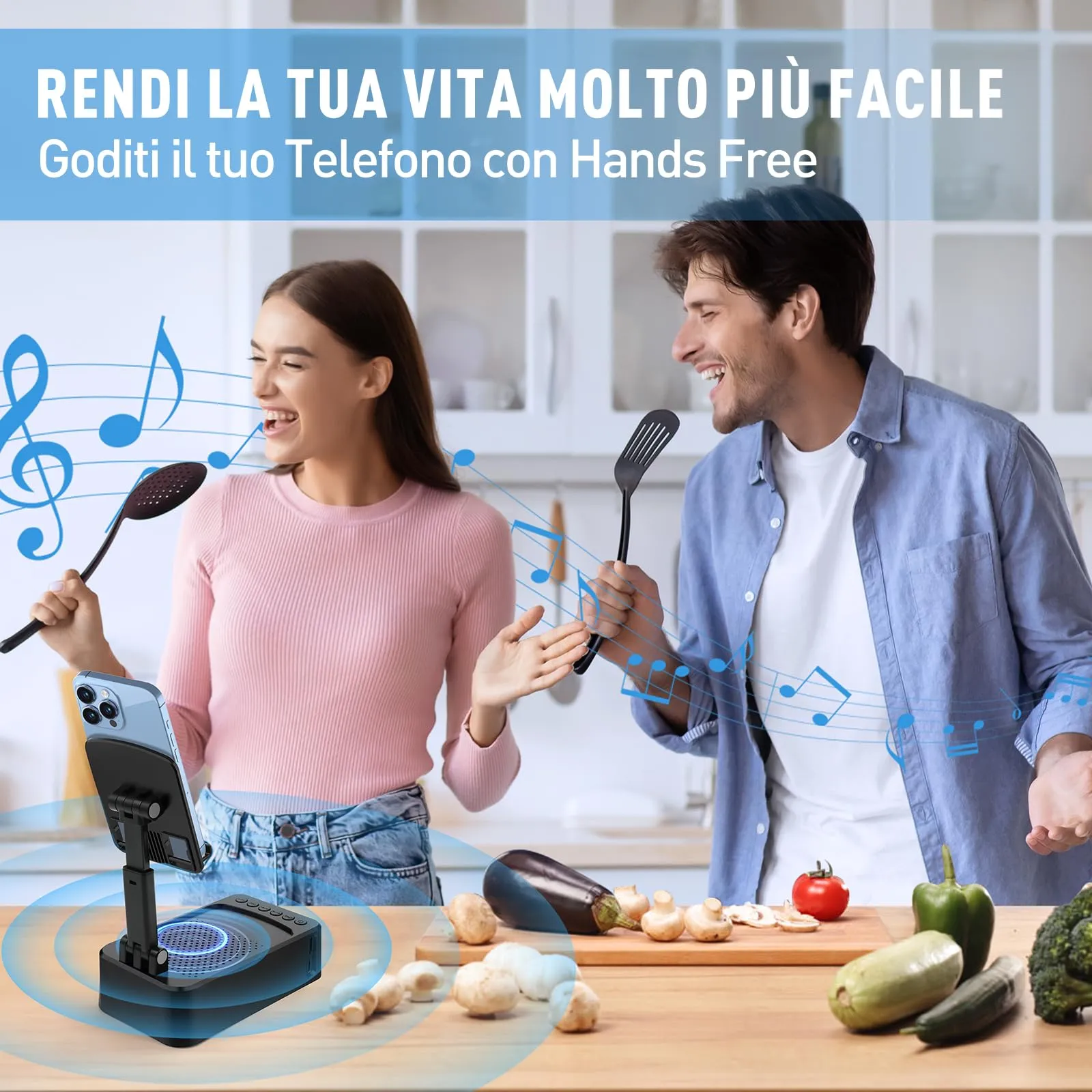 ZOOI Regalo Uomo, 3 in 1 Altoparlante Bluetooth con Supporto - immagine 3