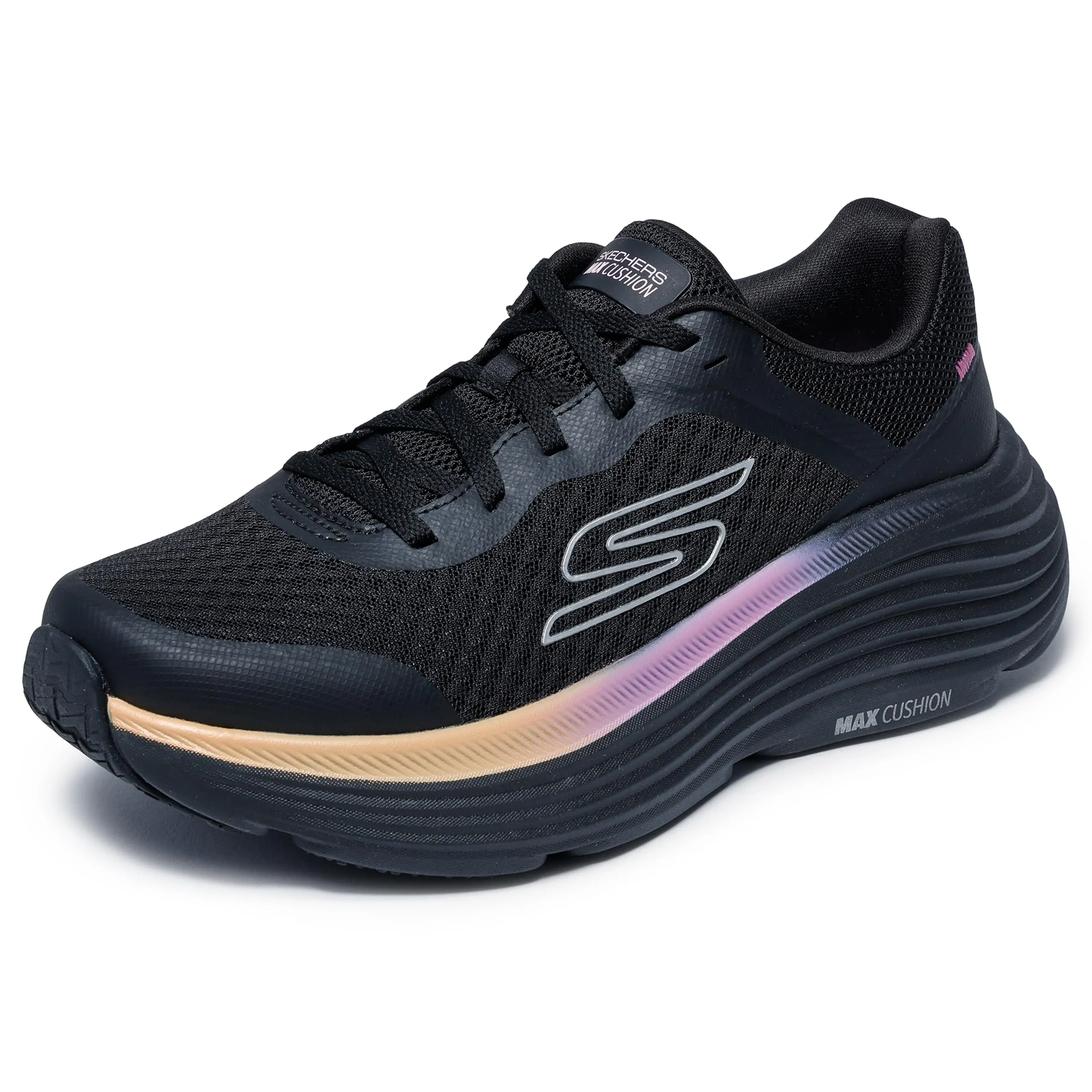 Skechers Max Cushioning Endeavour Canova Sneaker da donna, nero/rosa, 36 EU - immagine 10