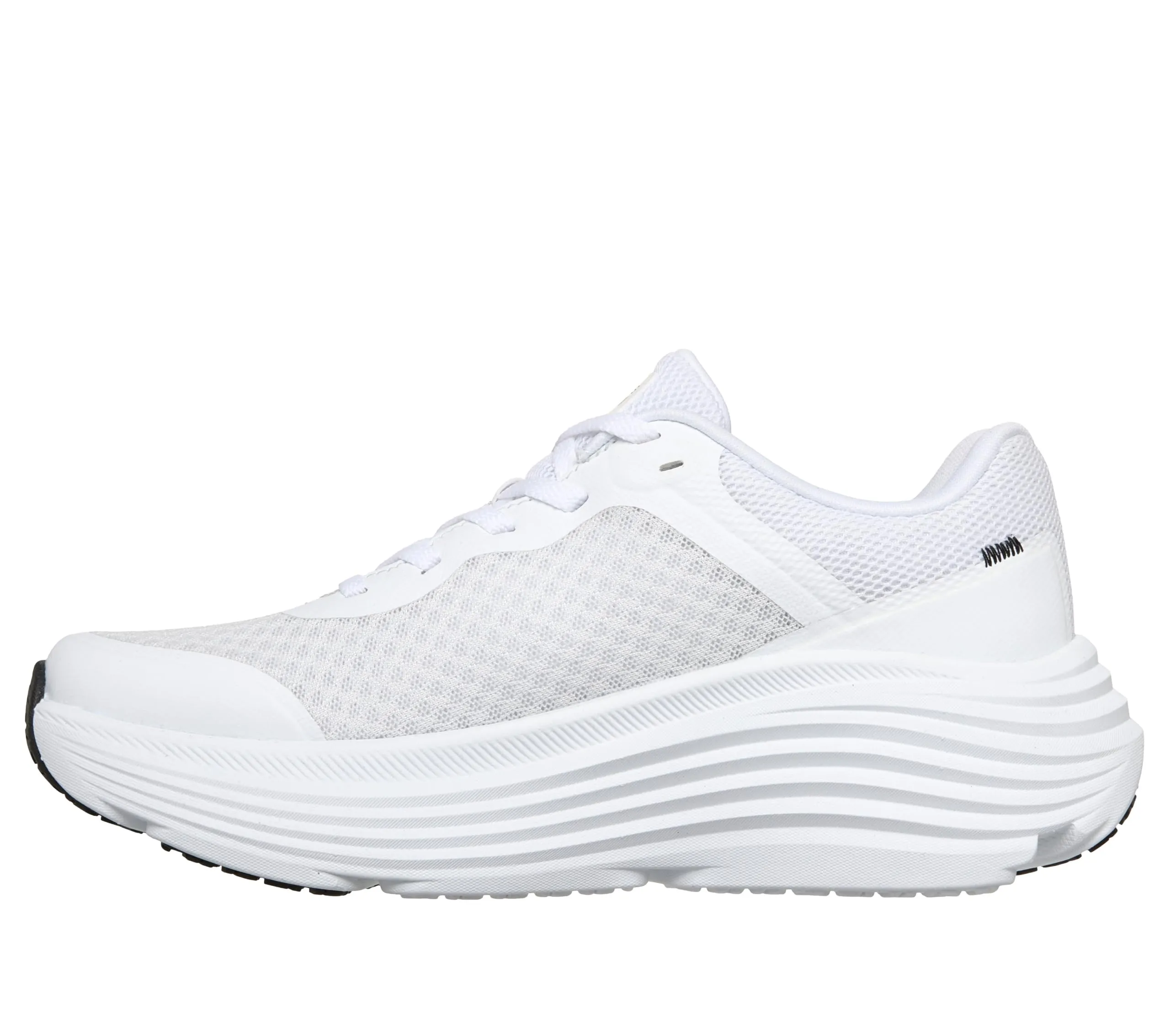Skechers Donna Max Cushioning Endeavour Canova Trainers, White Black, 38.5 EU Larga - immagine 6