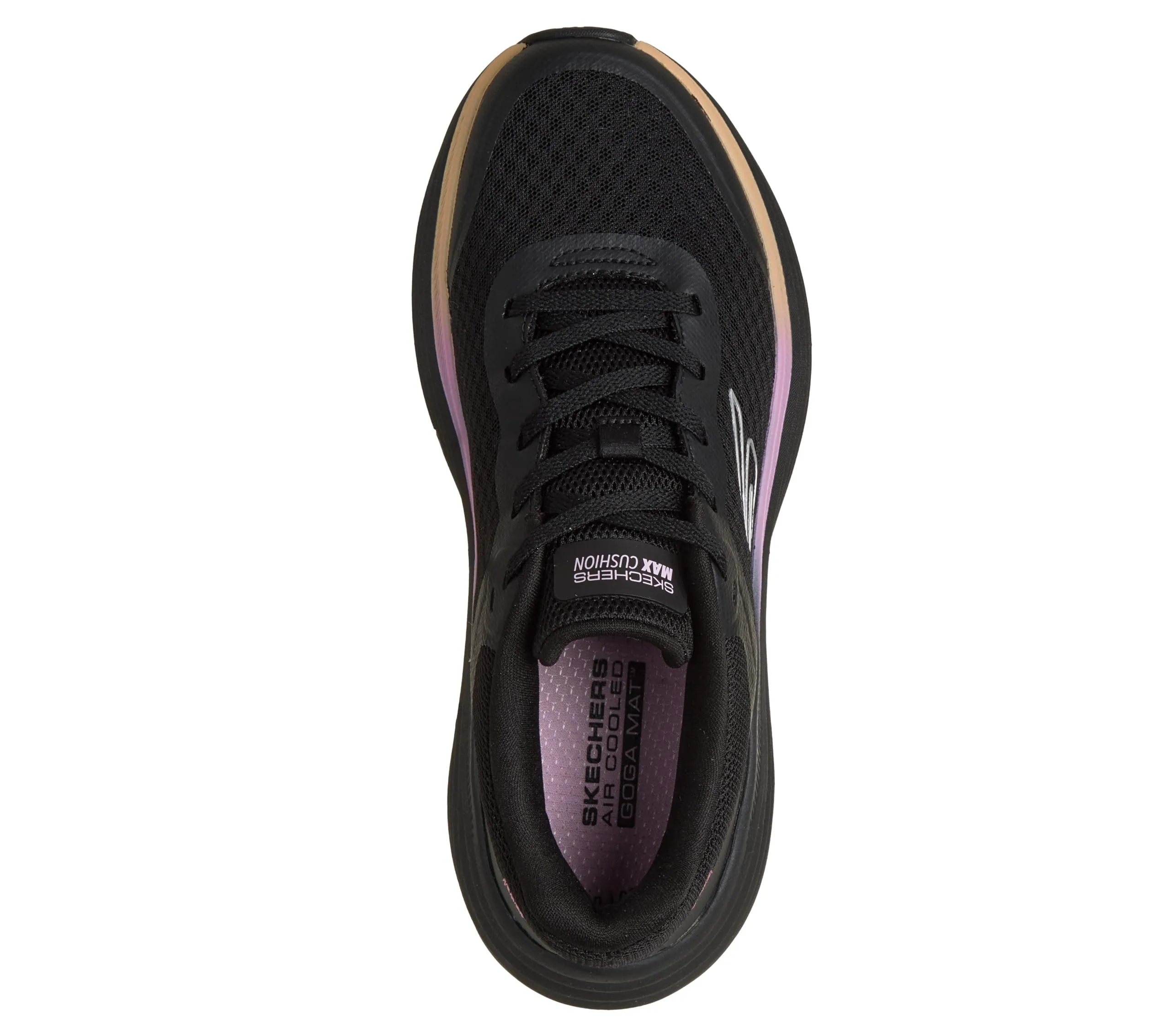 Skechers Max Cushioning Endeavour Canova Sneaker da donna, nero/rosa, 41 EU - immagine 3