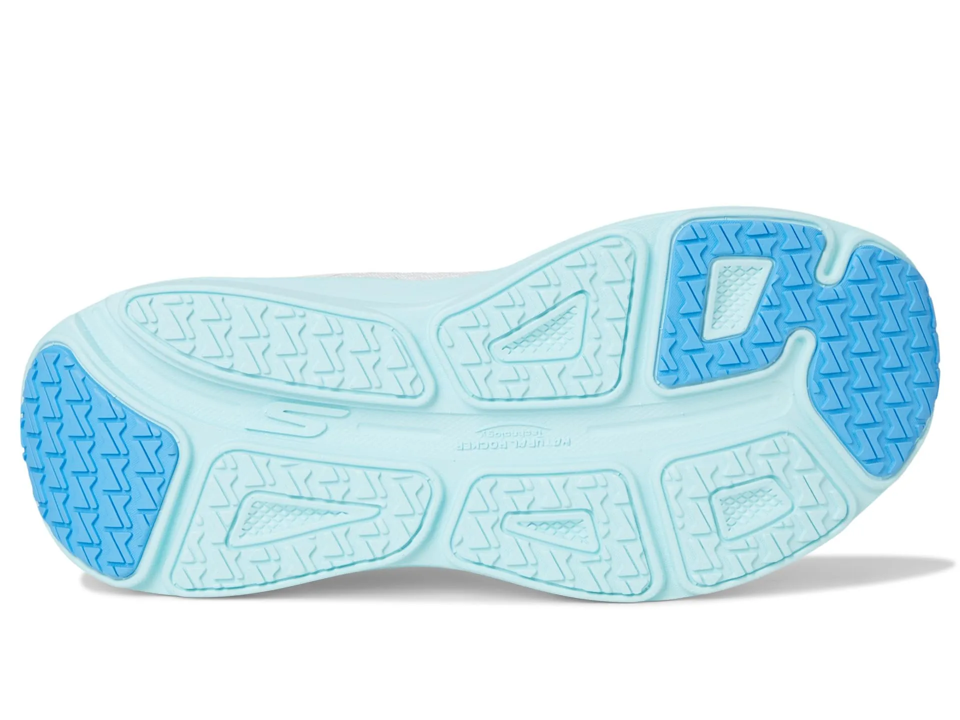 Skechers Donna Max Cushioning Endeavour Canova Trainers, White Synthetic/Light Blue Trim, 35.5 EU - immagine 4
