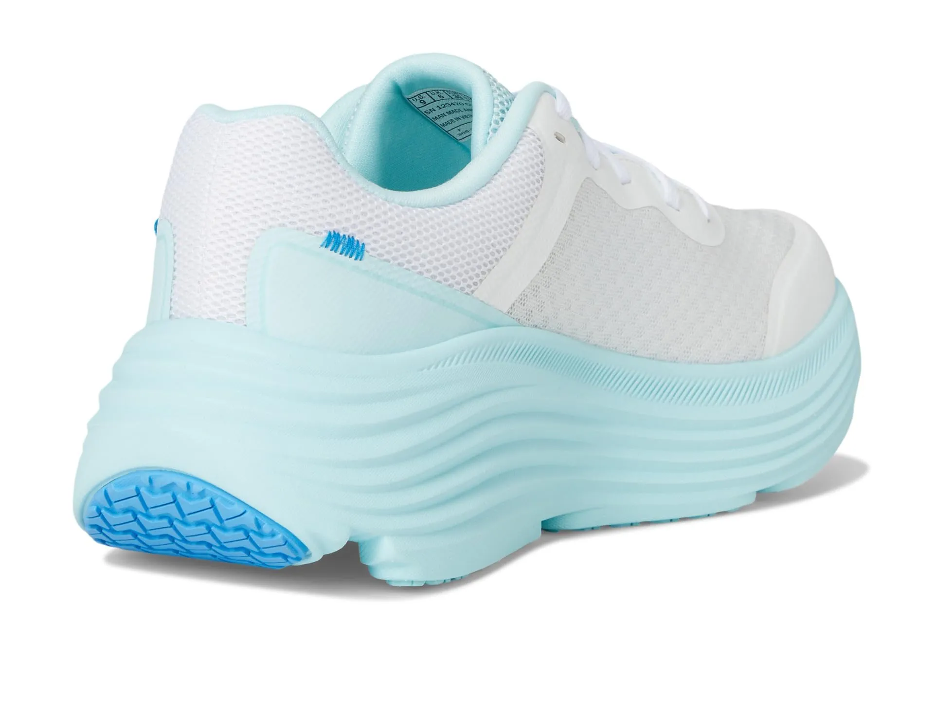 Skechers Donna Max Cushioning Endeavour Canova Trainers, White Synthetic/Light Blue Trim, 35.5 EU - immagine 6