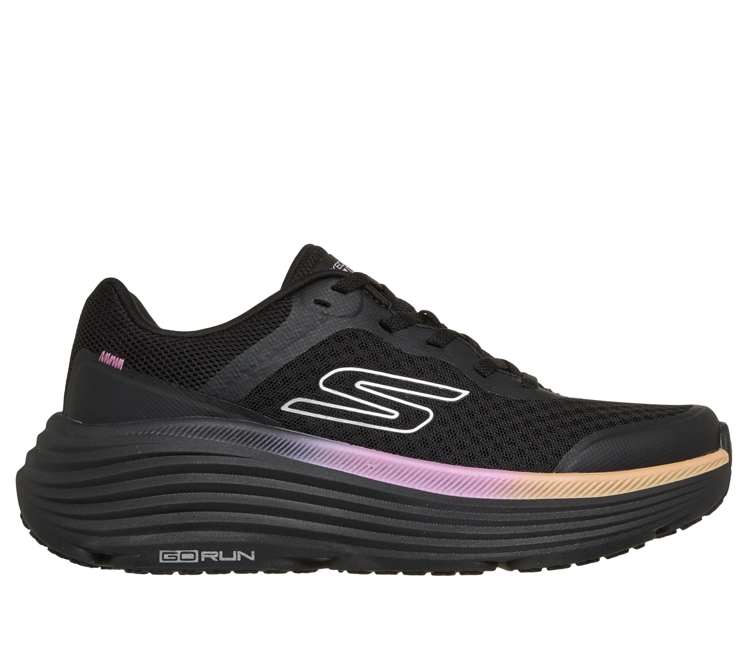 Skechers Max Cushioning Endeavour Canova Sneaker da donna, nero/rosa, 36.5 EU - immagine 6