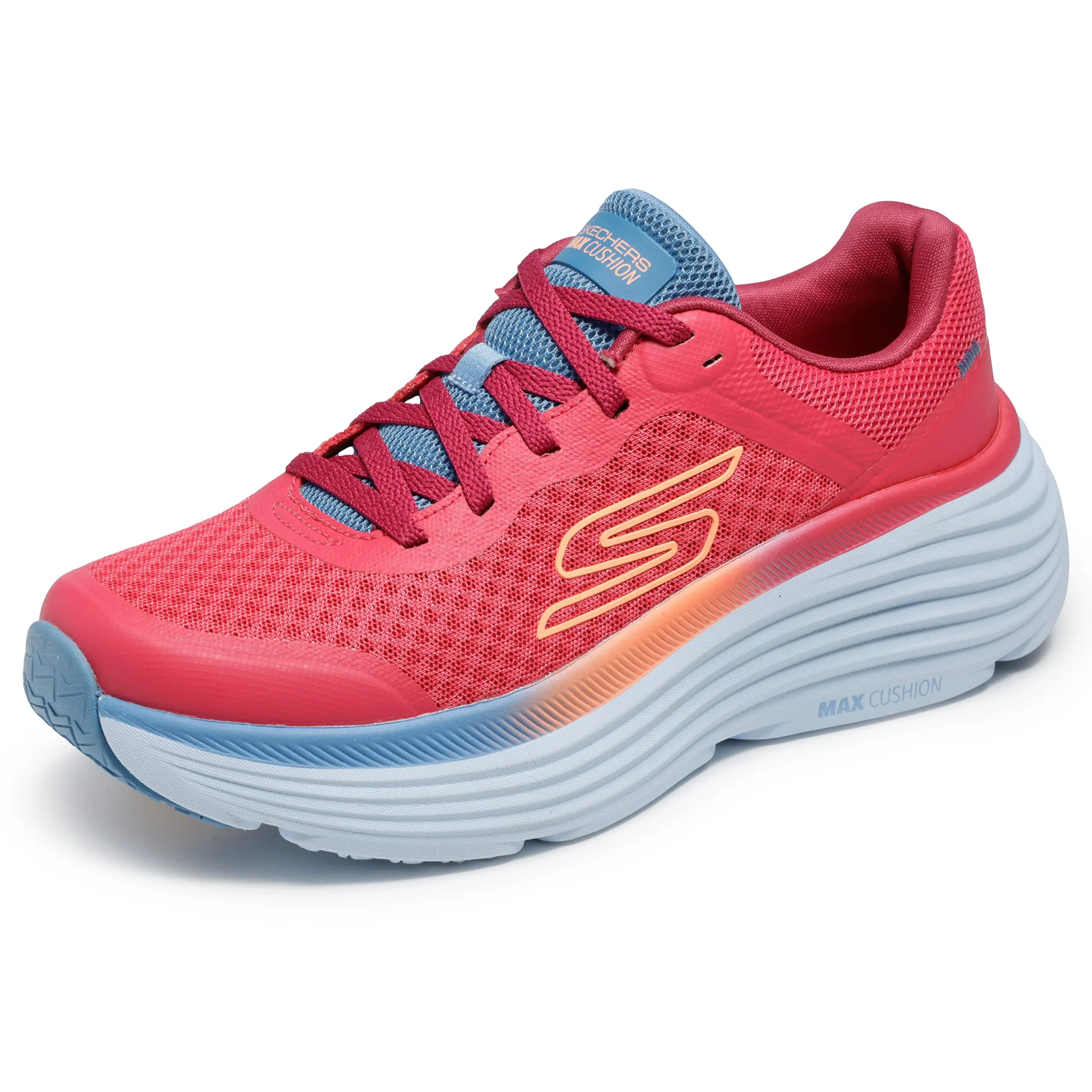 Skechers Sneaker da Donna Max Cushioning Endeavour Canova, Rosso Multicolore., 36.5 EU - immagine 1