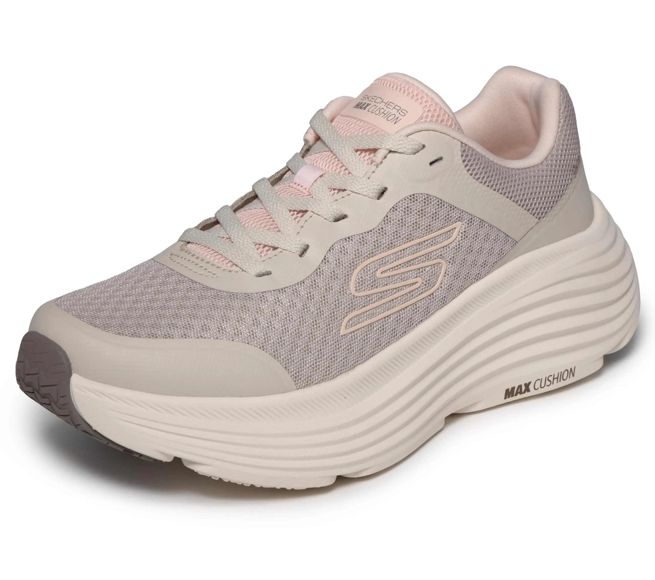 Skechers Donna Max Cushioning Endeavour Canova Trainers, Natural, 35.5 EU - immagine 1
