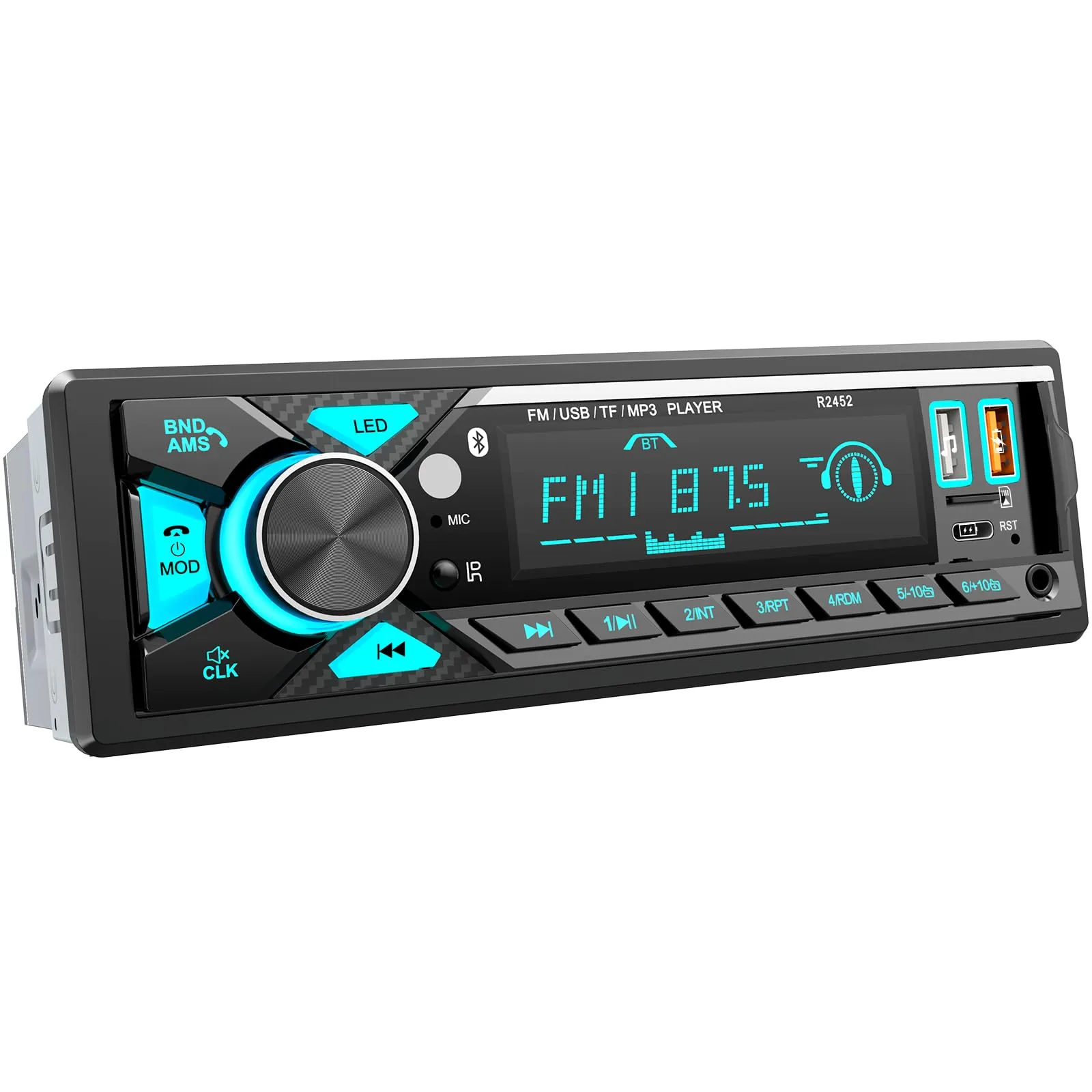 RDS Autoradio Bluetooth, CENXINY Stereo Auto con Porta di Ricarica Type-C - immagine 1