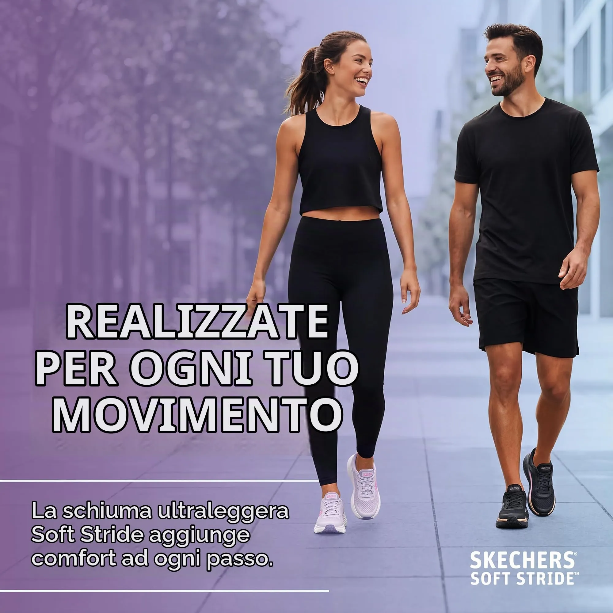 Skechers Donna Max Cushioning Endeavour Canova Trainers, Lavender Synthetic/Pink Trim, 39 EU - immagine 5