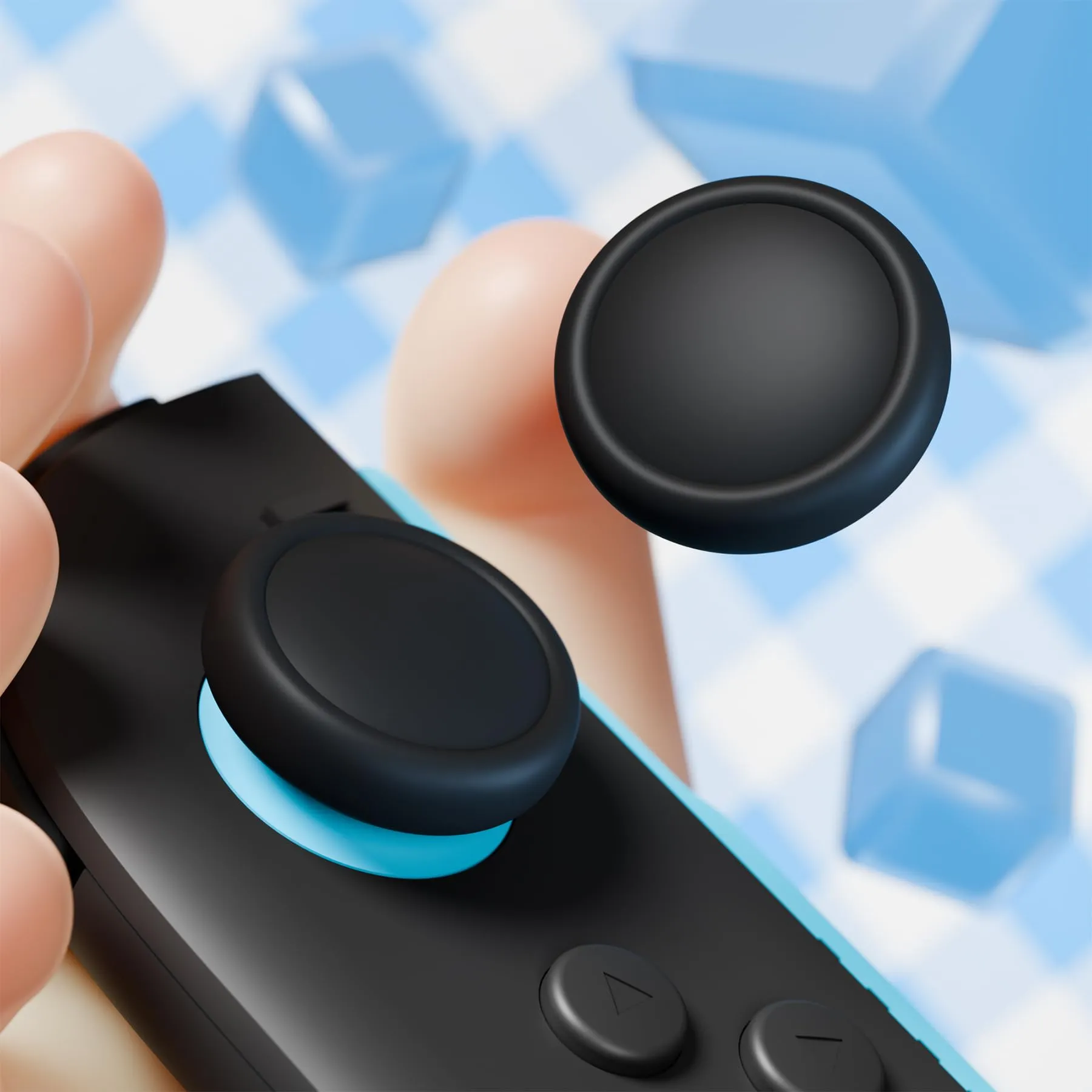 playvital Copri Levette Analogiche per Nintendo Switch 2, Nero - immagine 5
