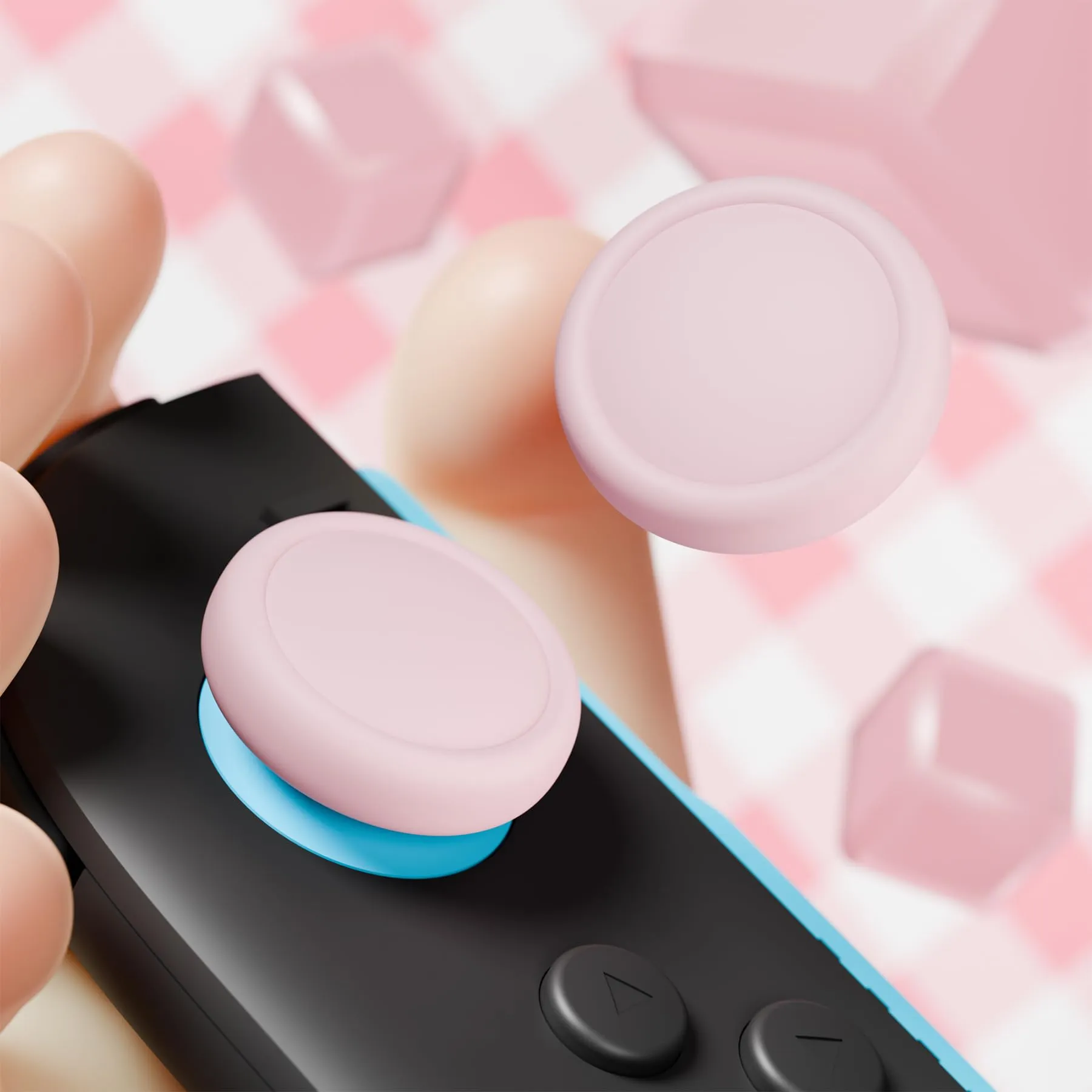 playvital Copri Levette Analogiche per Nintendo Switch 2, Rosa - immagine 5