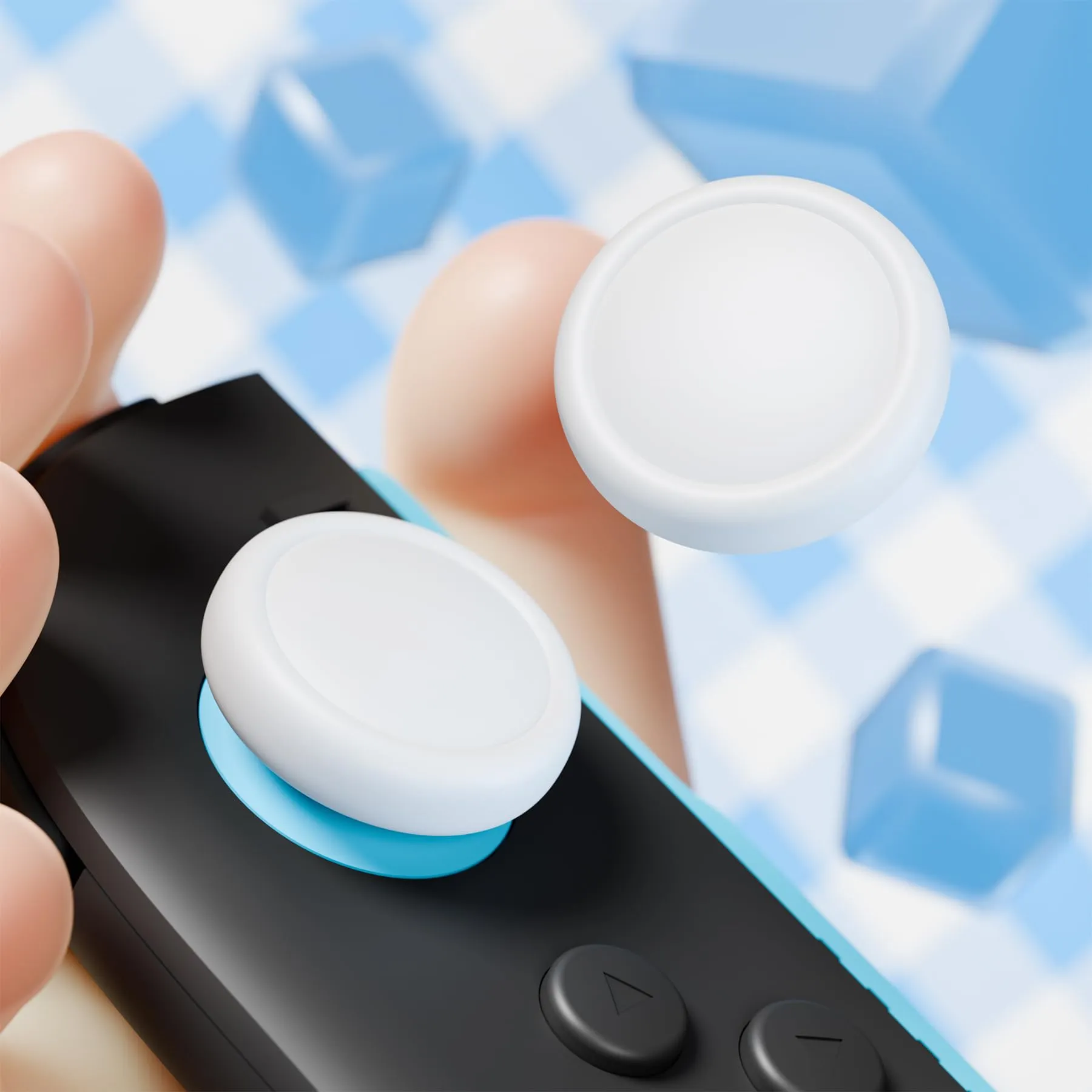 playvital Copri Levette Analogiche per Nintendo Switch 2, Bianco - immagine 5