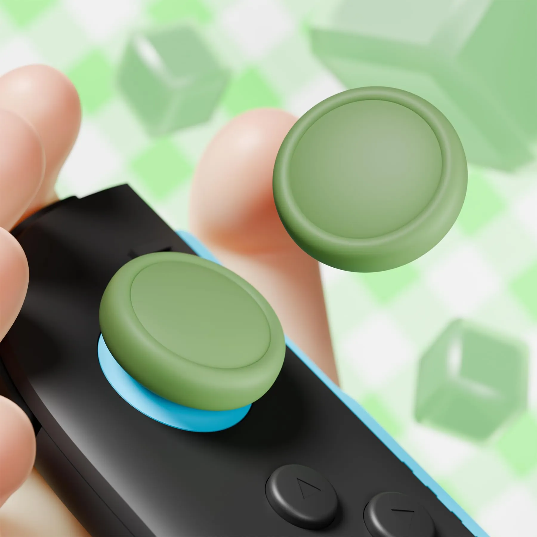 playvital Copri Levette Analogiche per Nintendo Switch 2, Matcha Verde - immagine 5