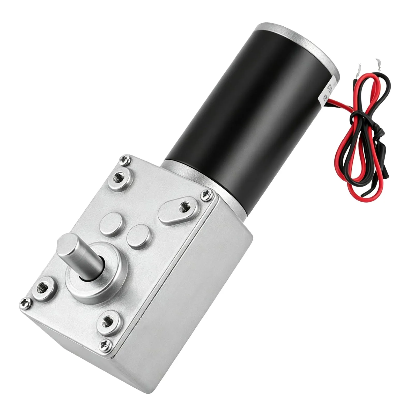 Motore A Vite Senza Fine 10-400 Giri/Min, Reversibile DC12V Motore A Velocità di Torsione Elevata Riduttore Elettrico Con Albero A D, per RC, Giocattoli Elettronici (12V 400RPM) - immagine 1
