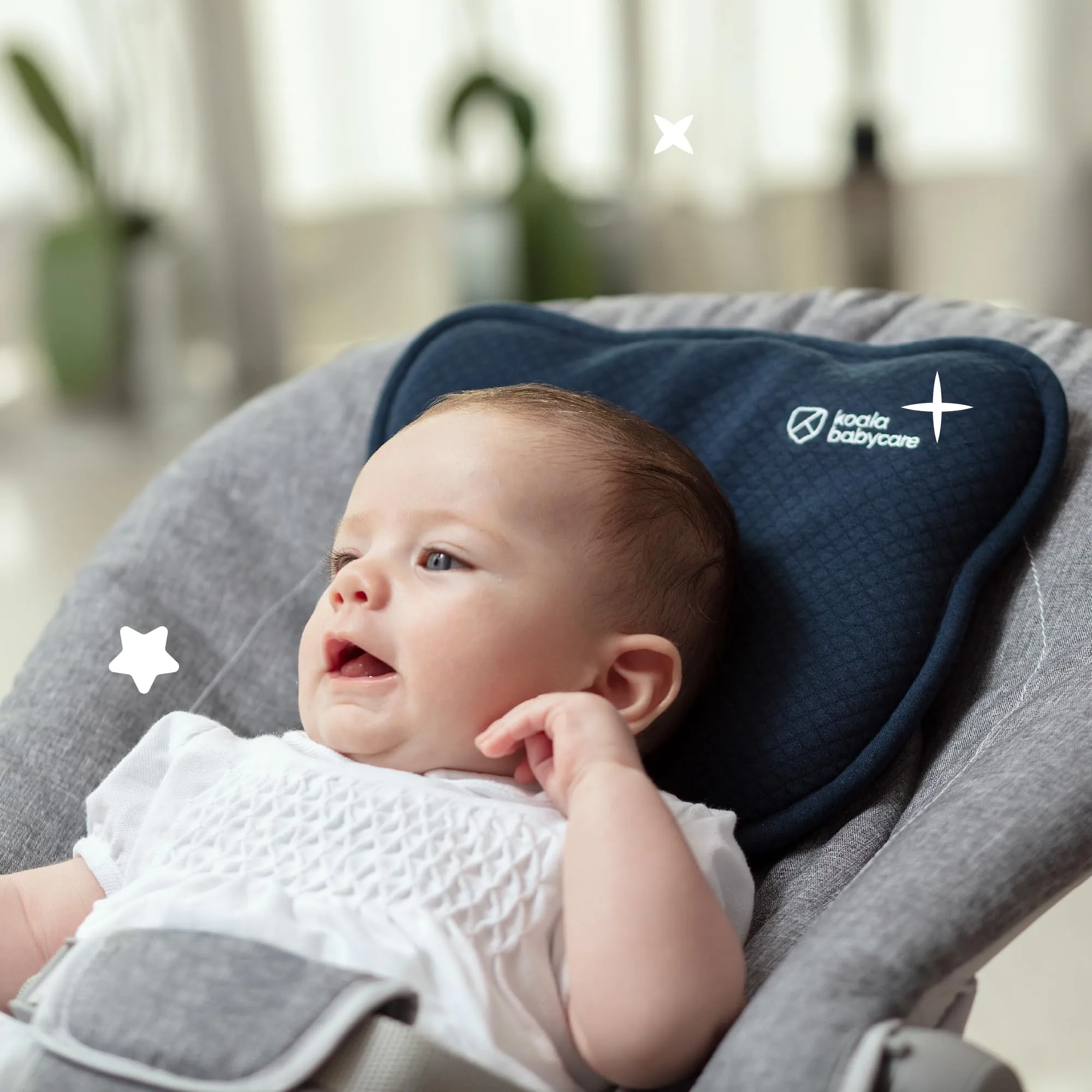 Koala Babycare Cuscino Neonato Plagiocefalia Sfoderabile (con due Federe) per aiutare a prevenire e trattare la Testa Piatta in Memory Foam - immagine 6