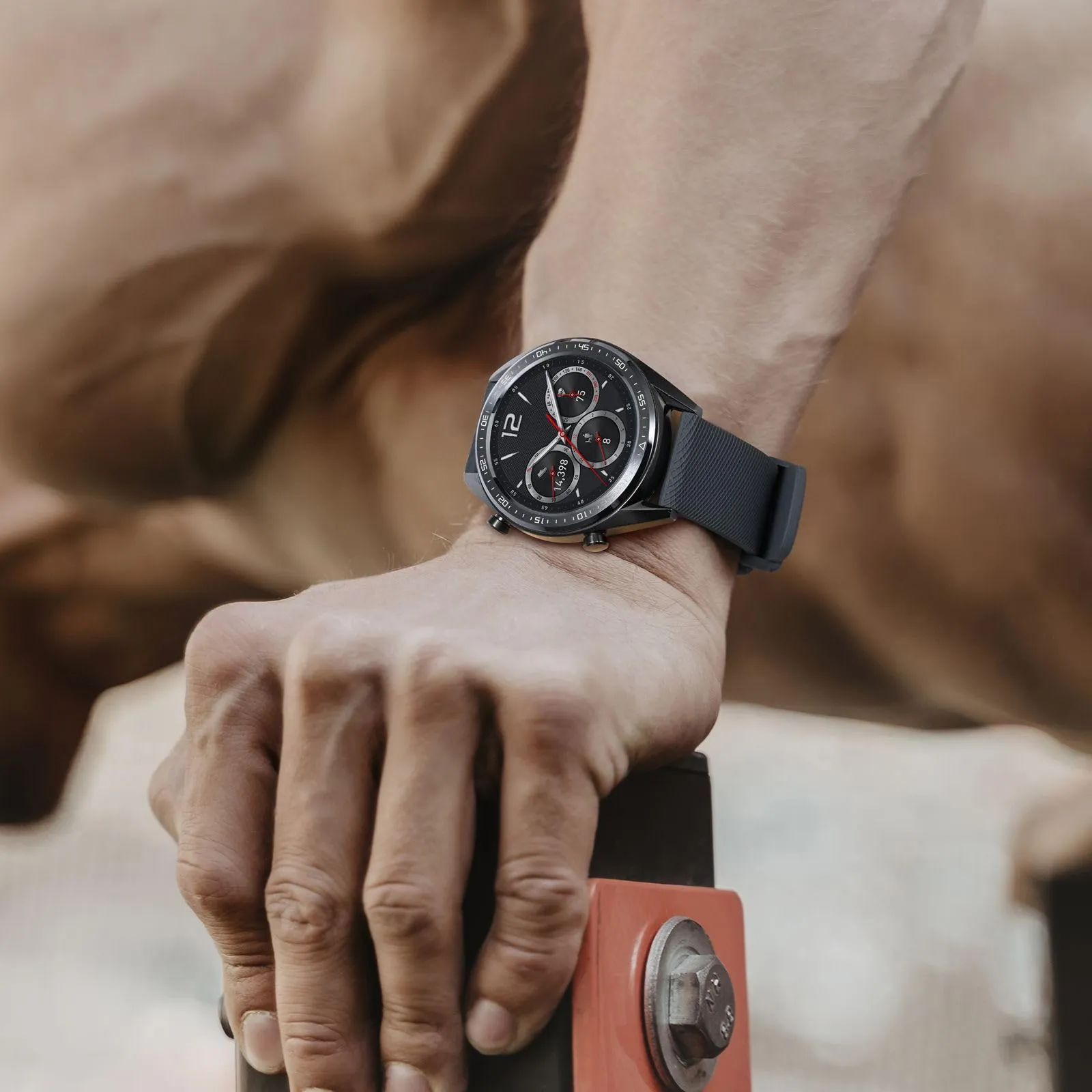 ANNEFIT Cinturino per Orologi in Silicone per Uomo Donna con Fibbia Nera, Cinturini 17mm in Gomma Morbida con Sgancio Rapido (Grigio Scuro) - immagine 6
