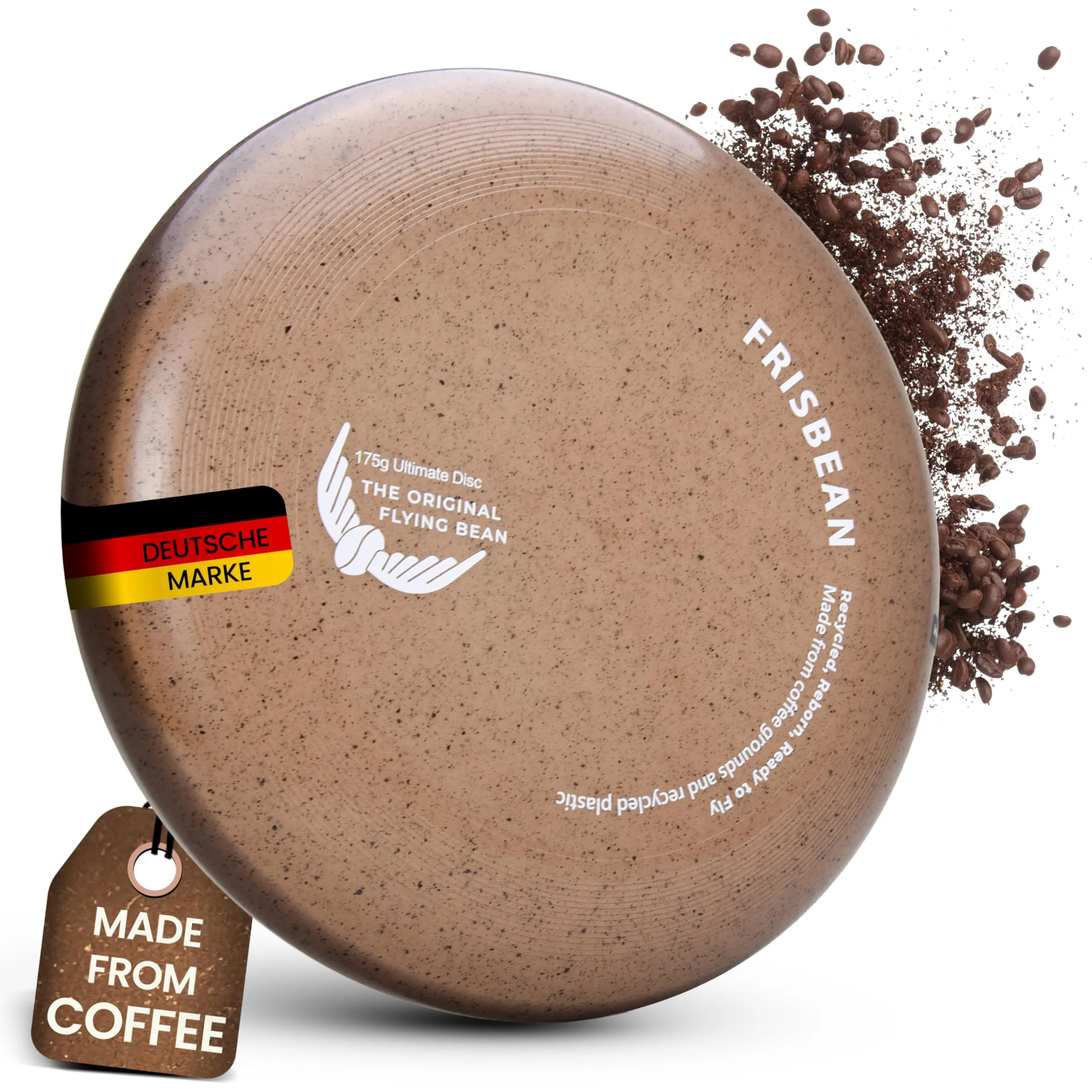 two46 KINDSKOPF Frisbee 175g – Disco Volante Ultimate sostenibile in plastica Riciclata – Frisbee Professionale per Spiaggia e Parco – Gioco all'aperto Antiscivolo - immagine 1