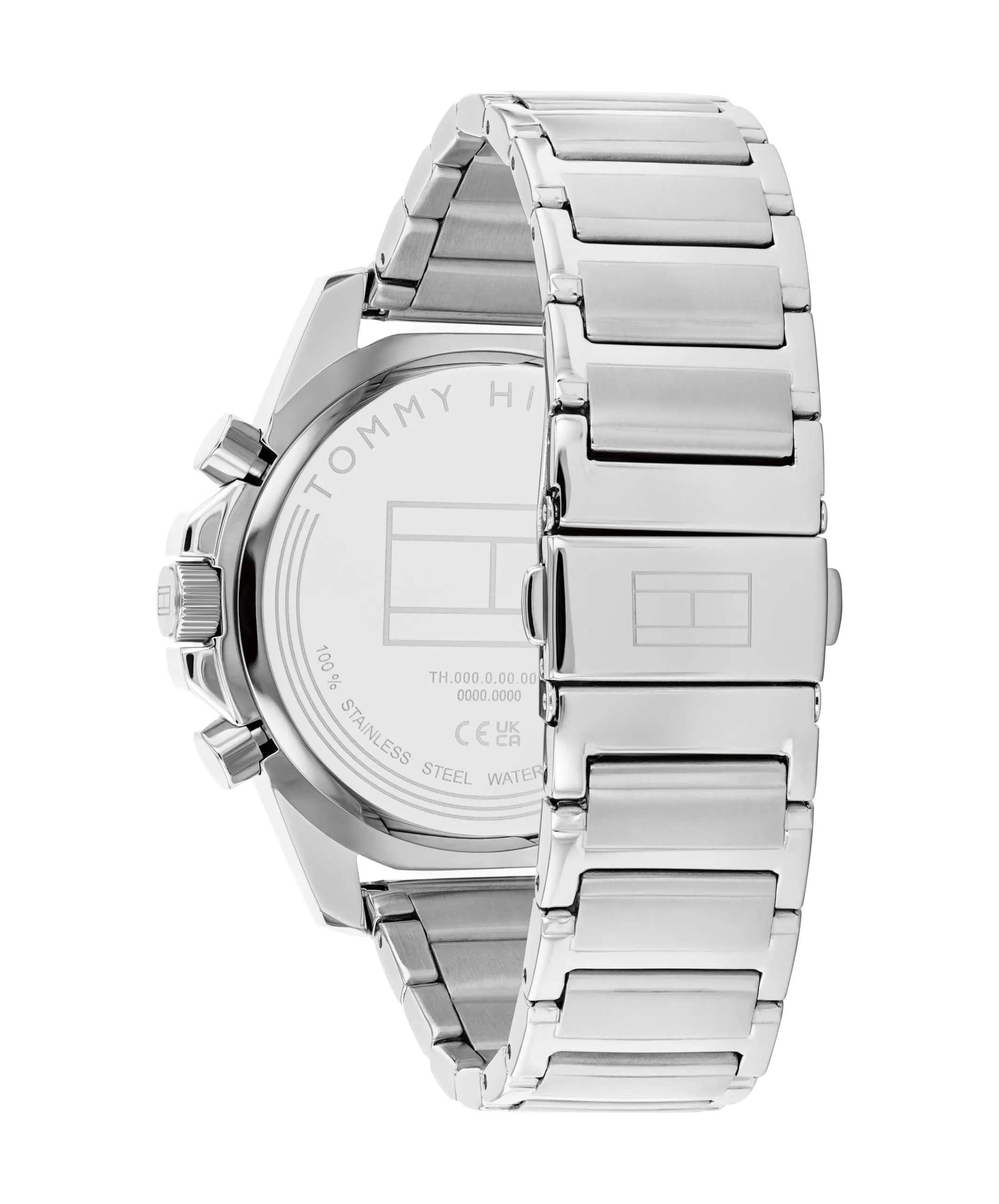 Tommy Hilfiger Orologio Multifunzione Analogico al Quarzo da Uomo con Cinturino in Acciaio Inossidabile o in Silicone - immagine 3
