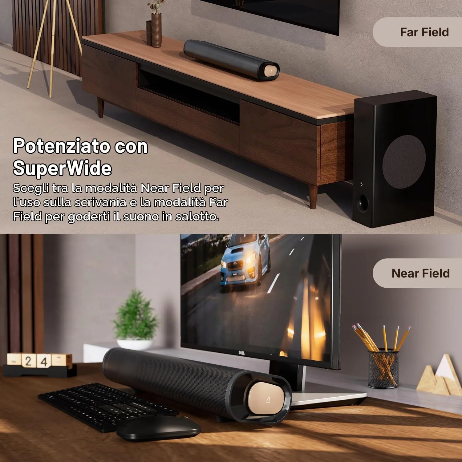 CREATIVE Stage Pro - Soundbar 2.1 con Dolby Audio, HDMI, Bluetooth 5.3, Audio USB – per TV, PC e dispositivi mobili - immagine 3