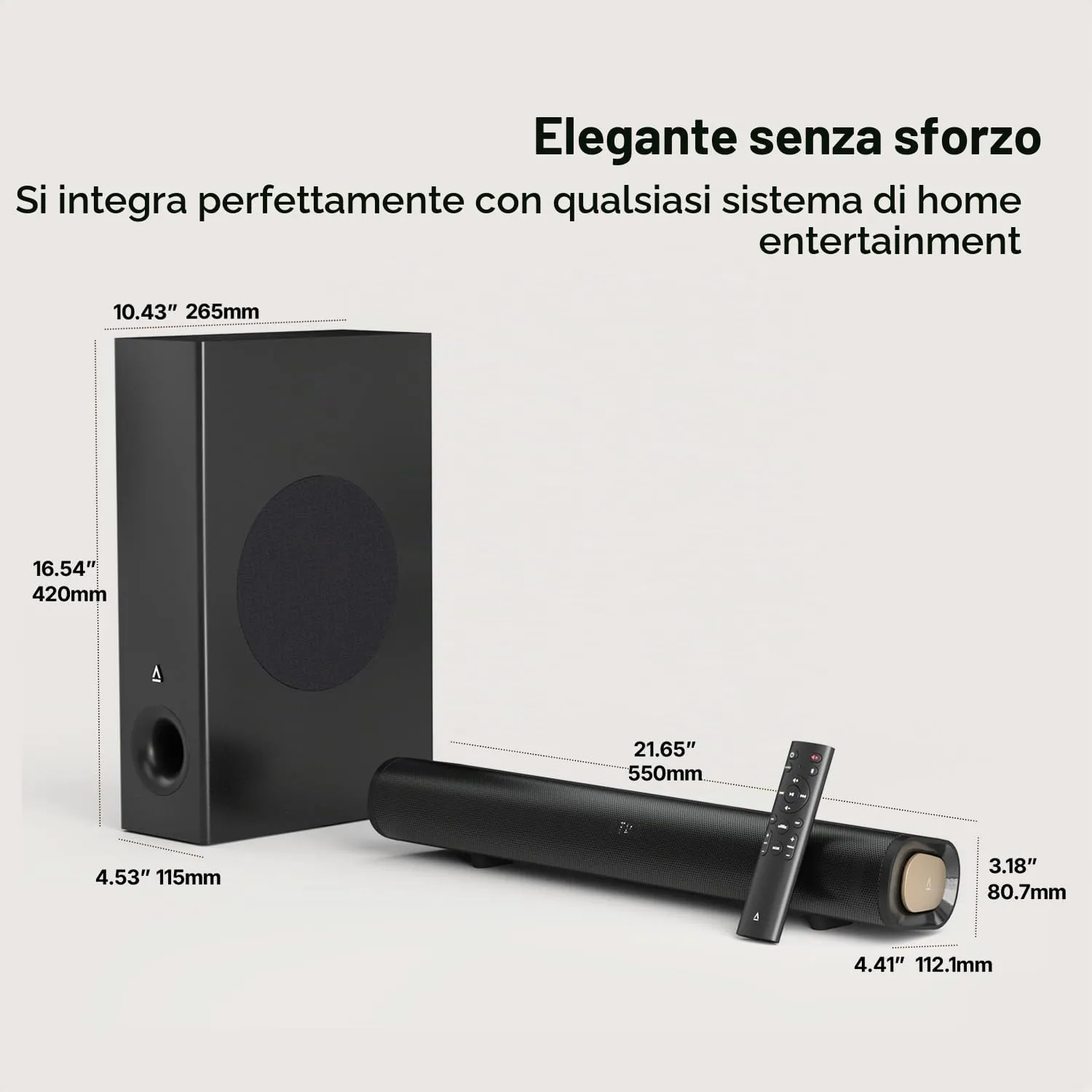 CREATIVE Stage Pro - Soundbar 2.1 con Dolby Audio, HDMI, Bluetooth 5.3, Audio USB – per TV, PC e dispositivi mobili - immagine 5