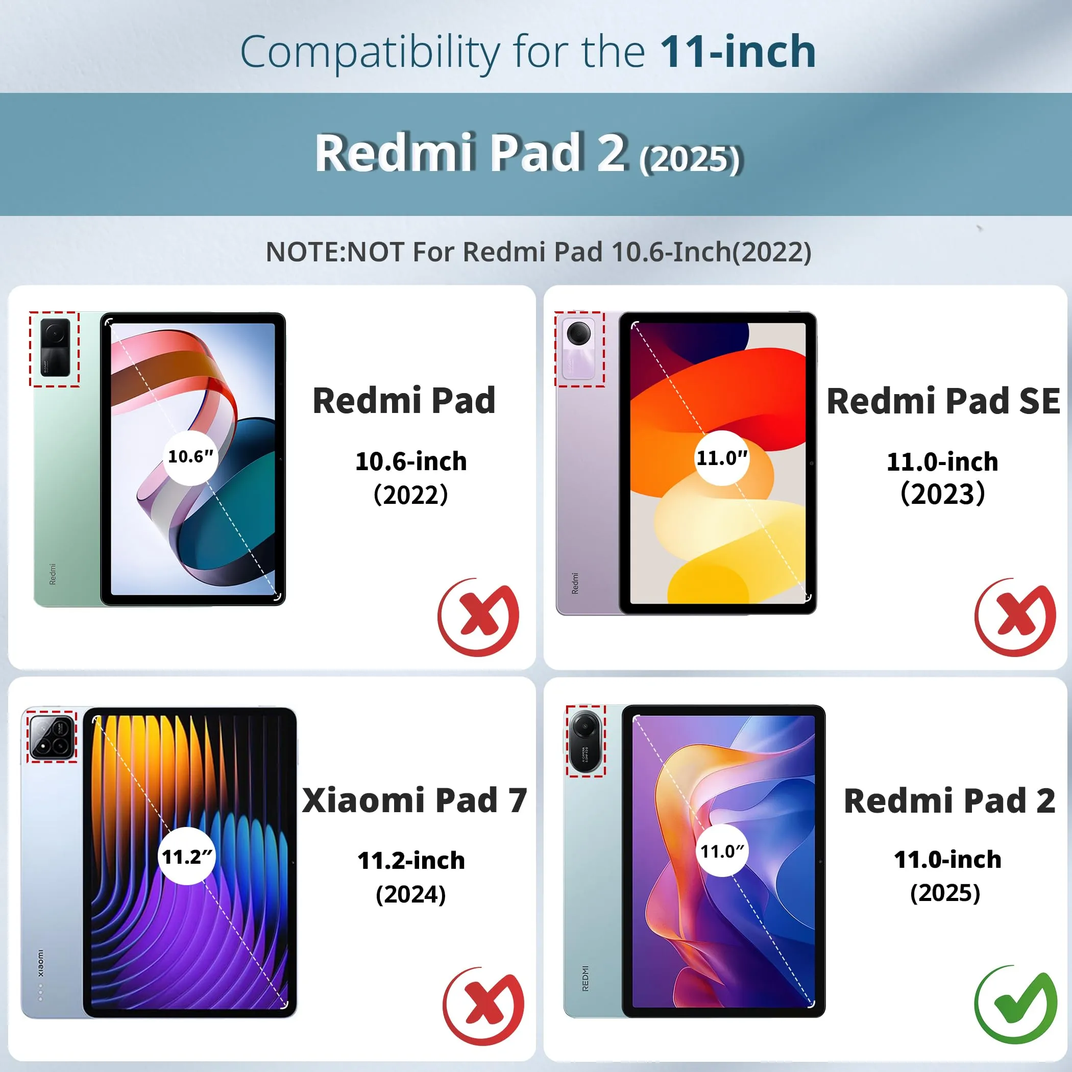 EasyAcc Custodia Cover Compatibile con Xiaomi Redmi Pad 2 11 Pollici - immagine 2