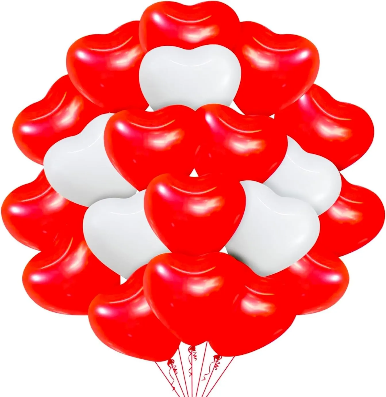 50x palloncini (cuore) - immagine 1