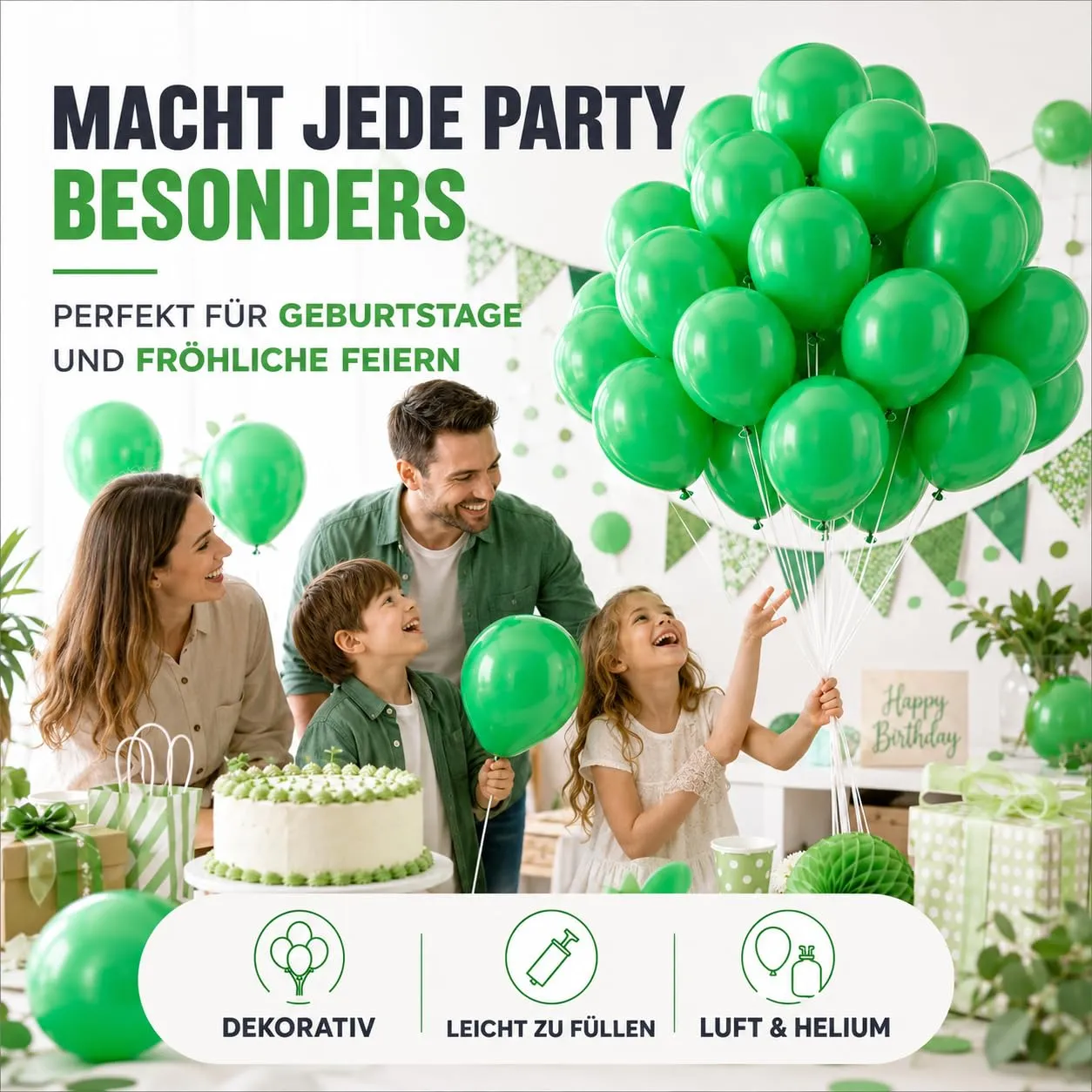 TK Gruppe Timo Klingler 50x palloncini Ø 35 cm Palloncini, adatti all'elio - come decorazione, decorazione per matrimoni, compleanni e feste - immagine 2