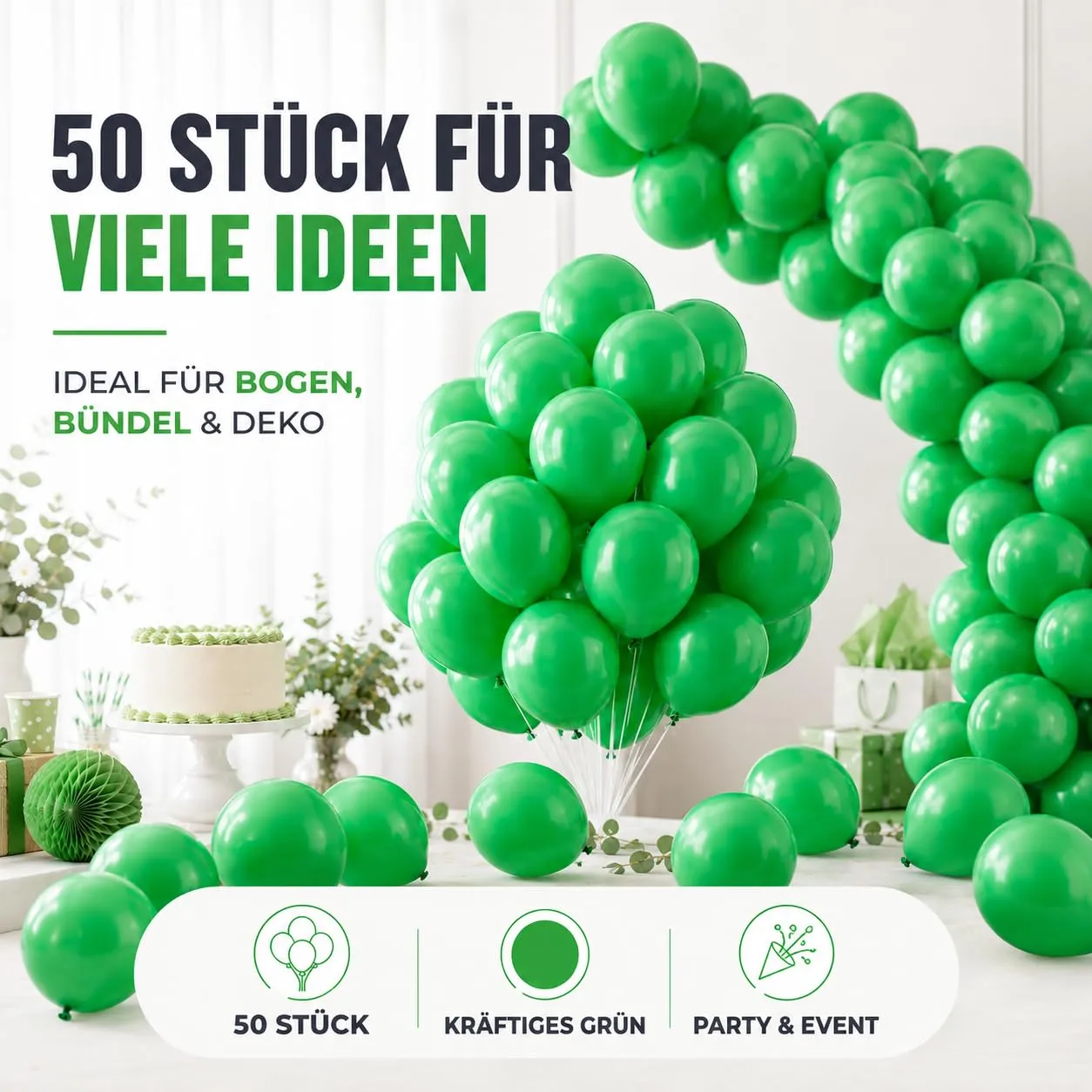 TK Gruppe Timo Klingler 50x palloncini Ø 35 cm Palloncini, adatti all'elio - come decorazione, decorazione per matrimoni, compleanni e feste - immagine 5