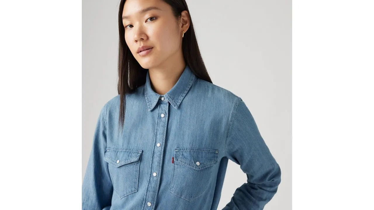 Levi's Camicia da Donna Iconic Western, Play Break, S - immagine 4